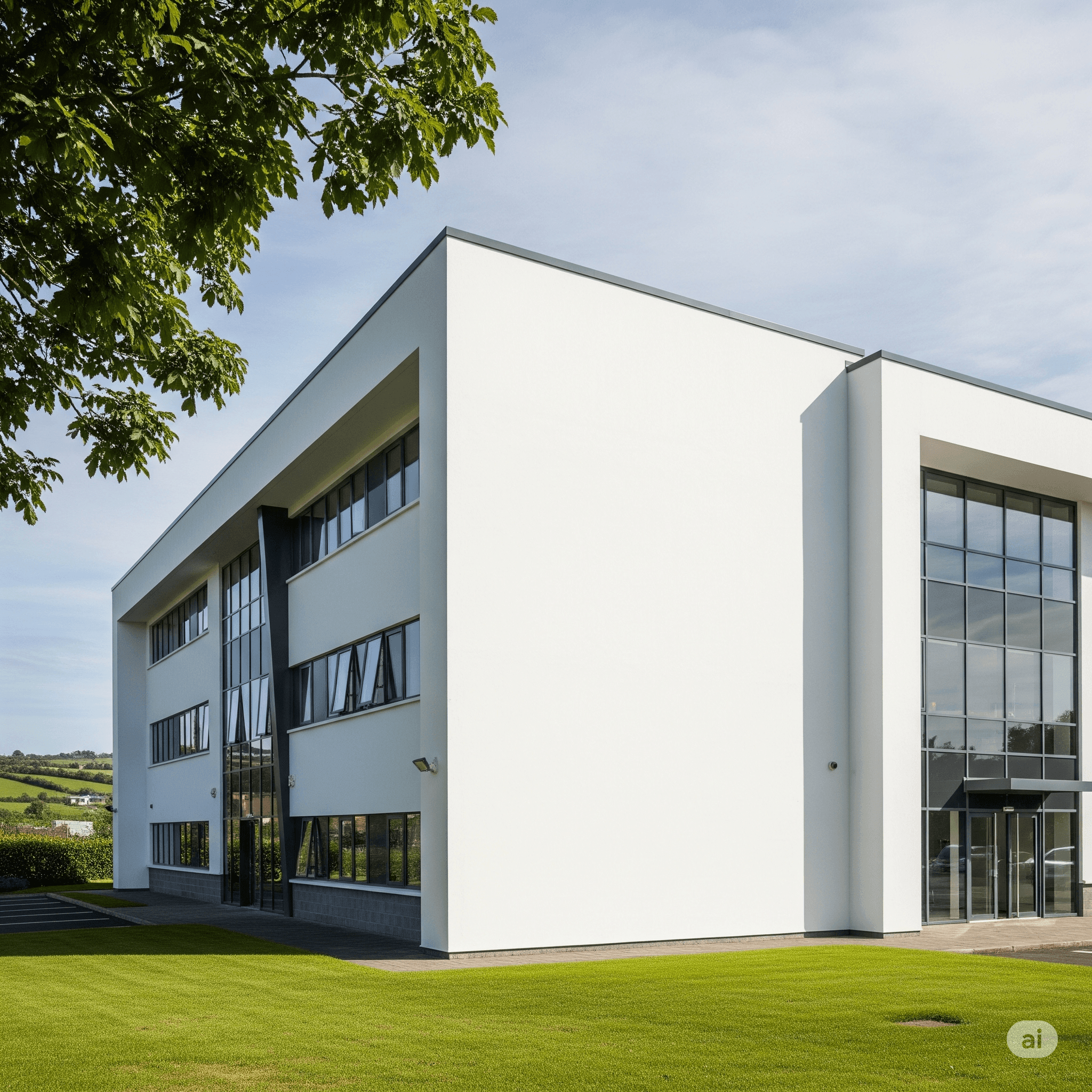 A Commercial Building with fresh paint