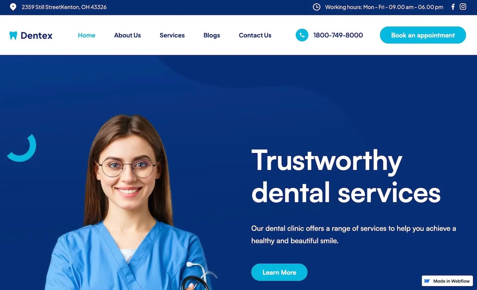 Dentex - Dental Website Template