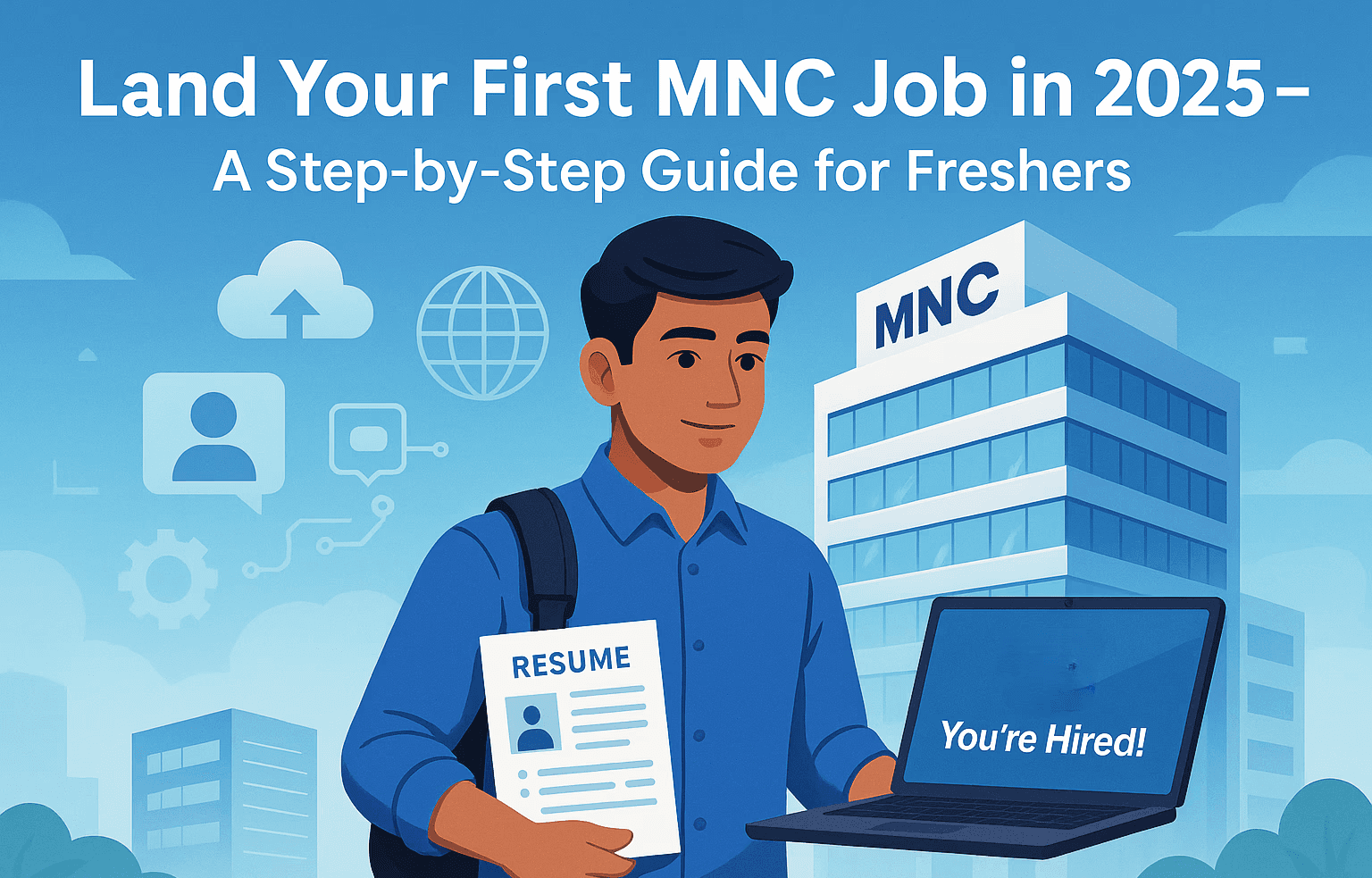 This is an image of, How to Land Your First MNC Job in 2025 Entry‑Level Strategies That Work