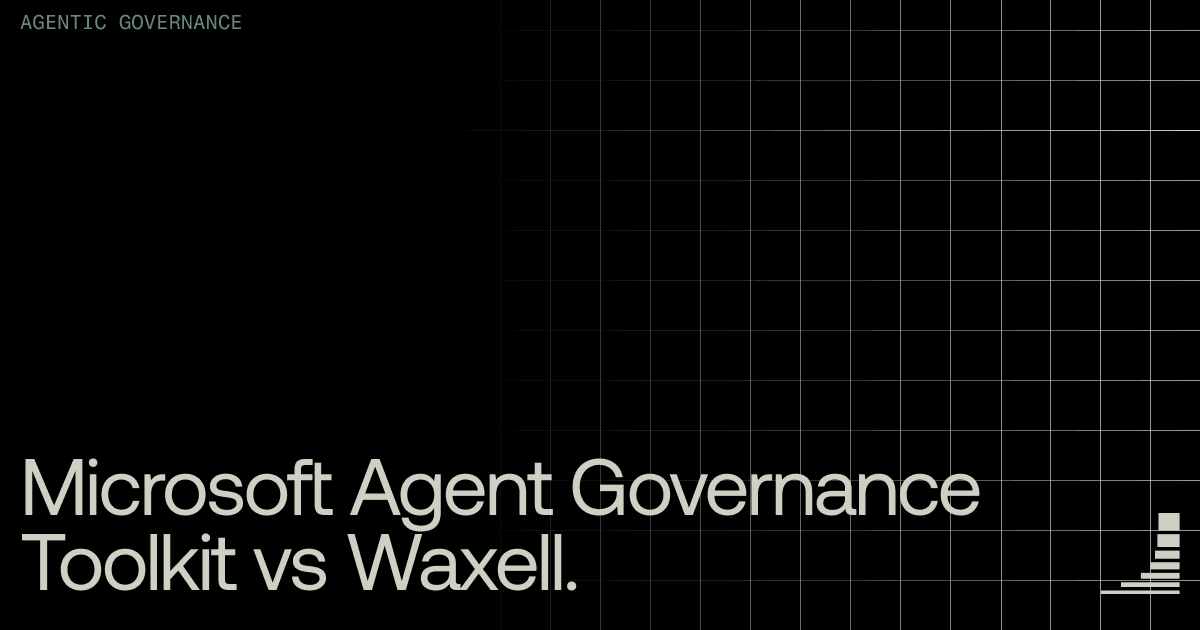 Waxell blog cover: AGT vs Waxell toolkit vs platform