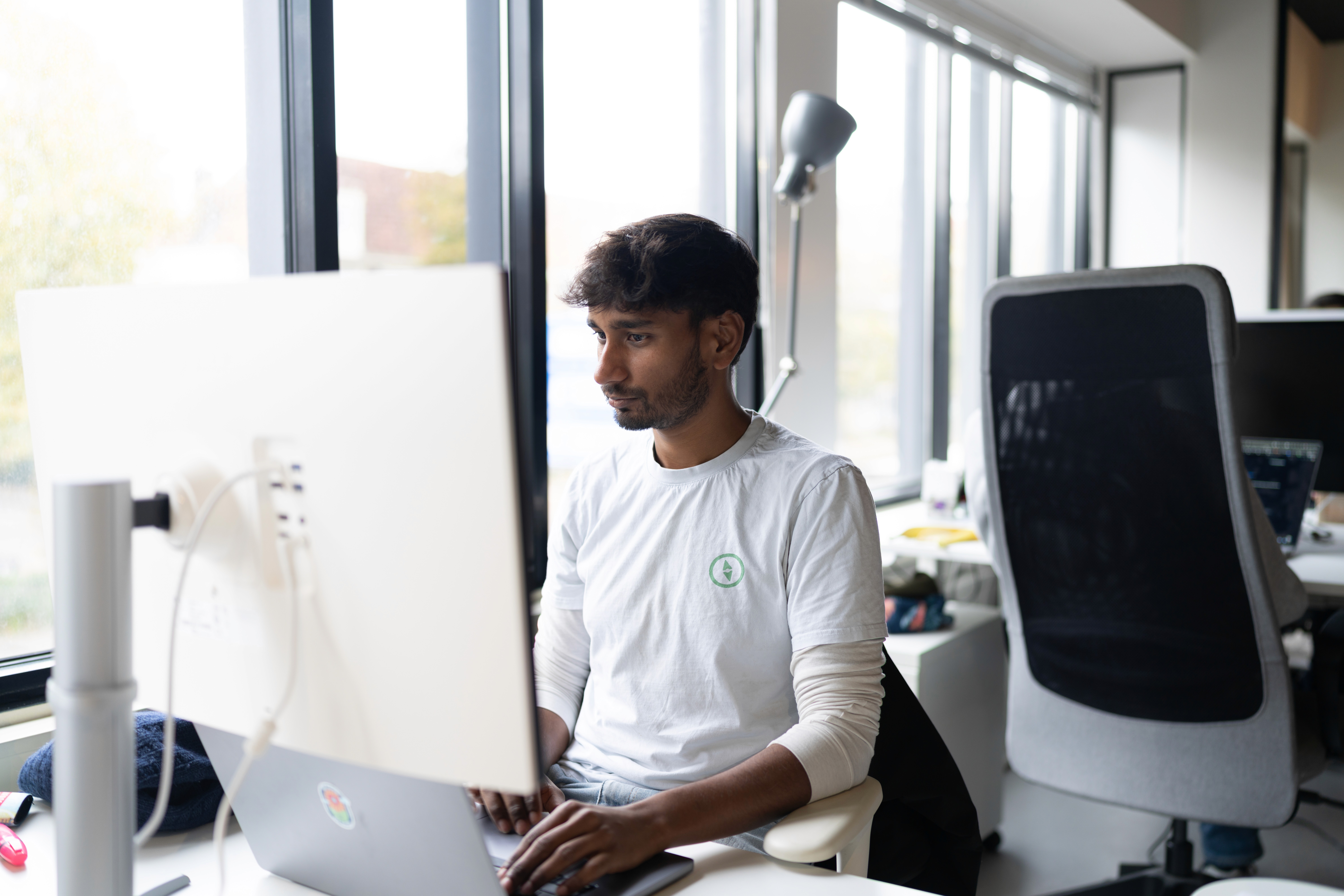 Polarsteps Android Engineer Amanshu at office