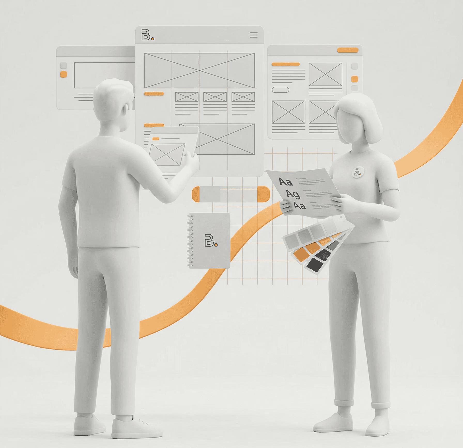 the bellman branding agency discussing graphics