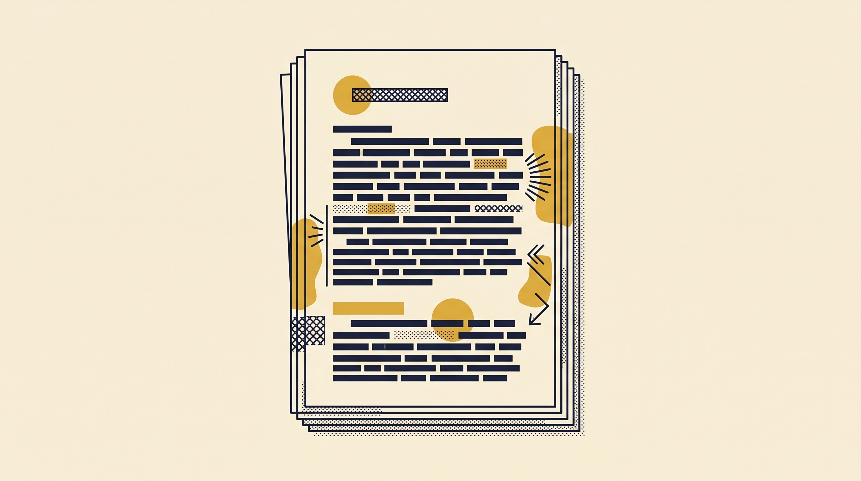 Marked manuscript pages with highlighted author roles