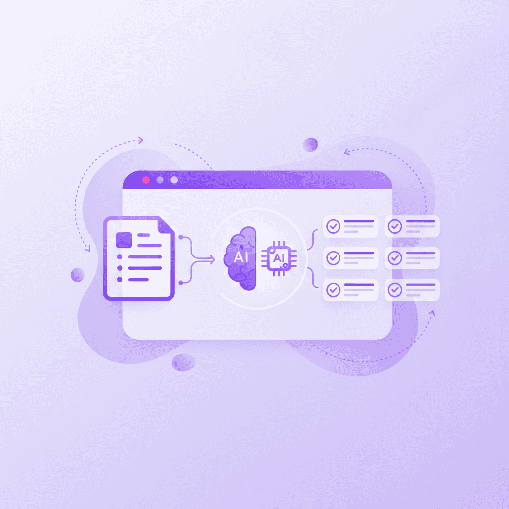 Penseum turning outline notes into flashcards