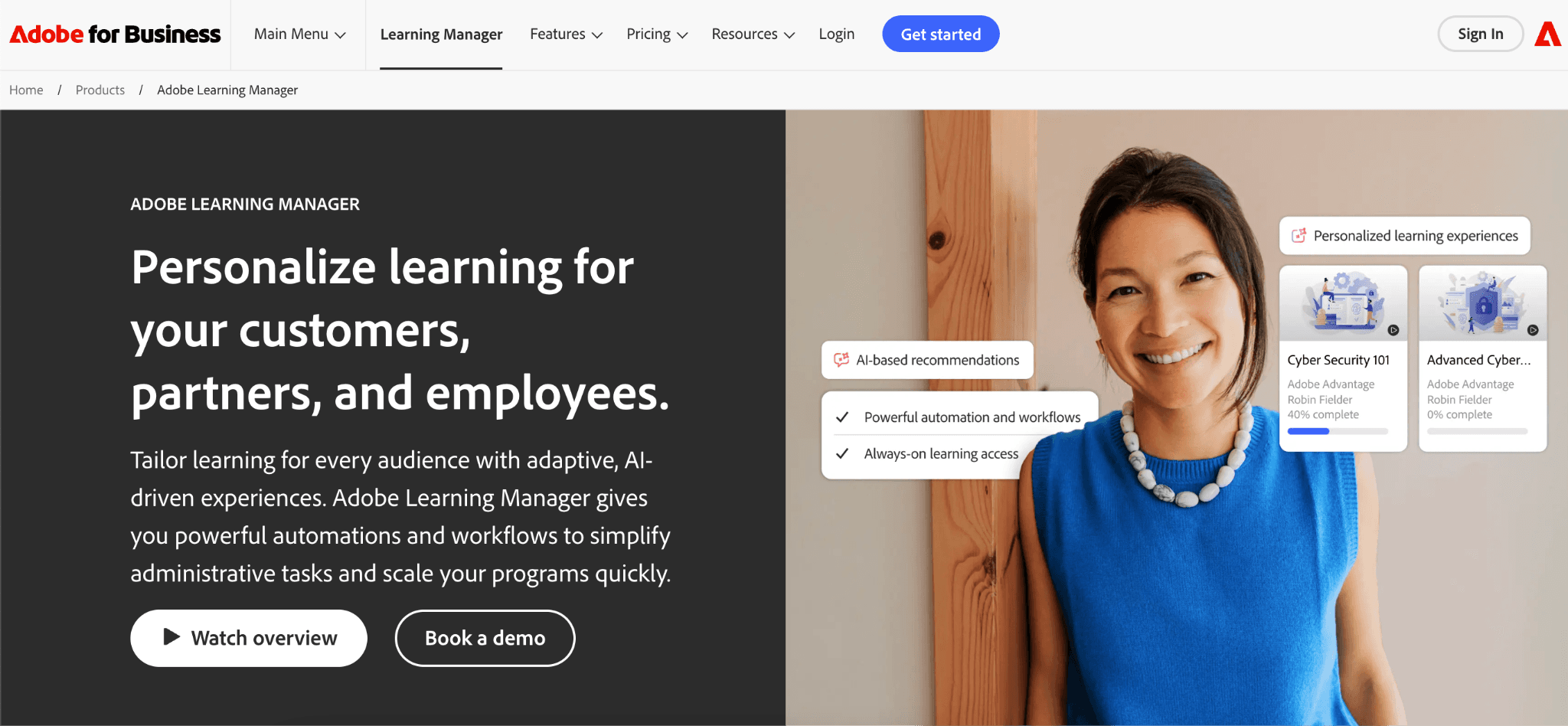 adobe learning manager