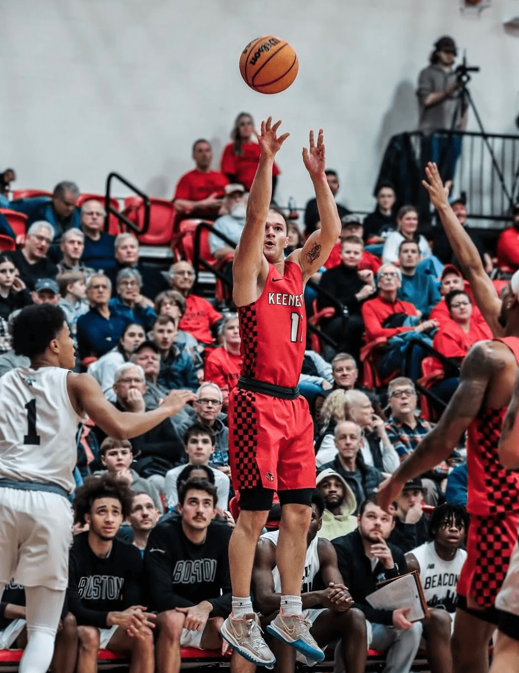 Spencer Aronson competing during his basketball career