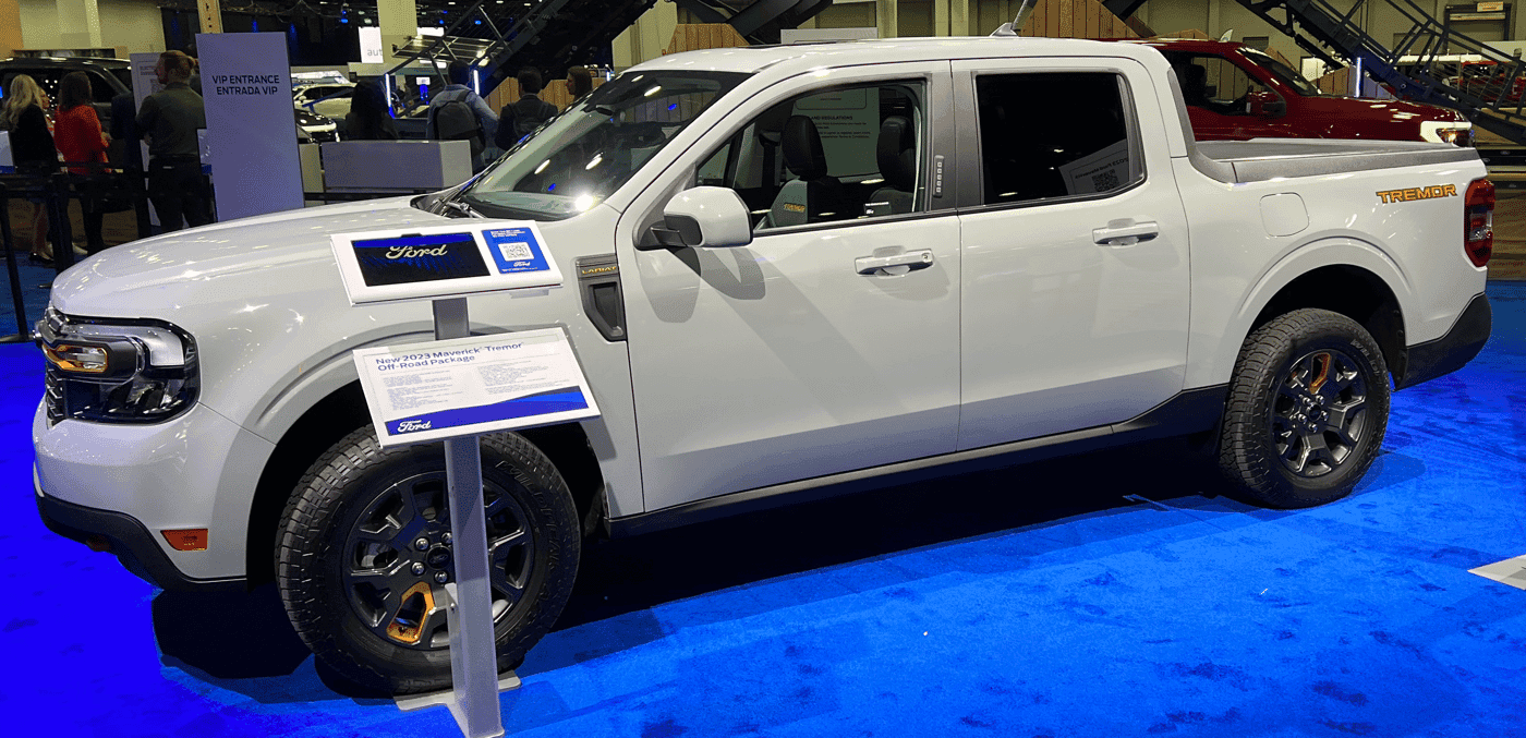 2023 Ford Model Year Changes: Maverick Lariat Tremor at 2022 Detroit Auto Show