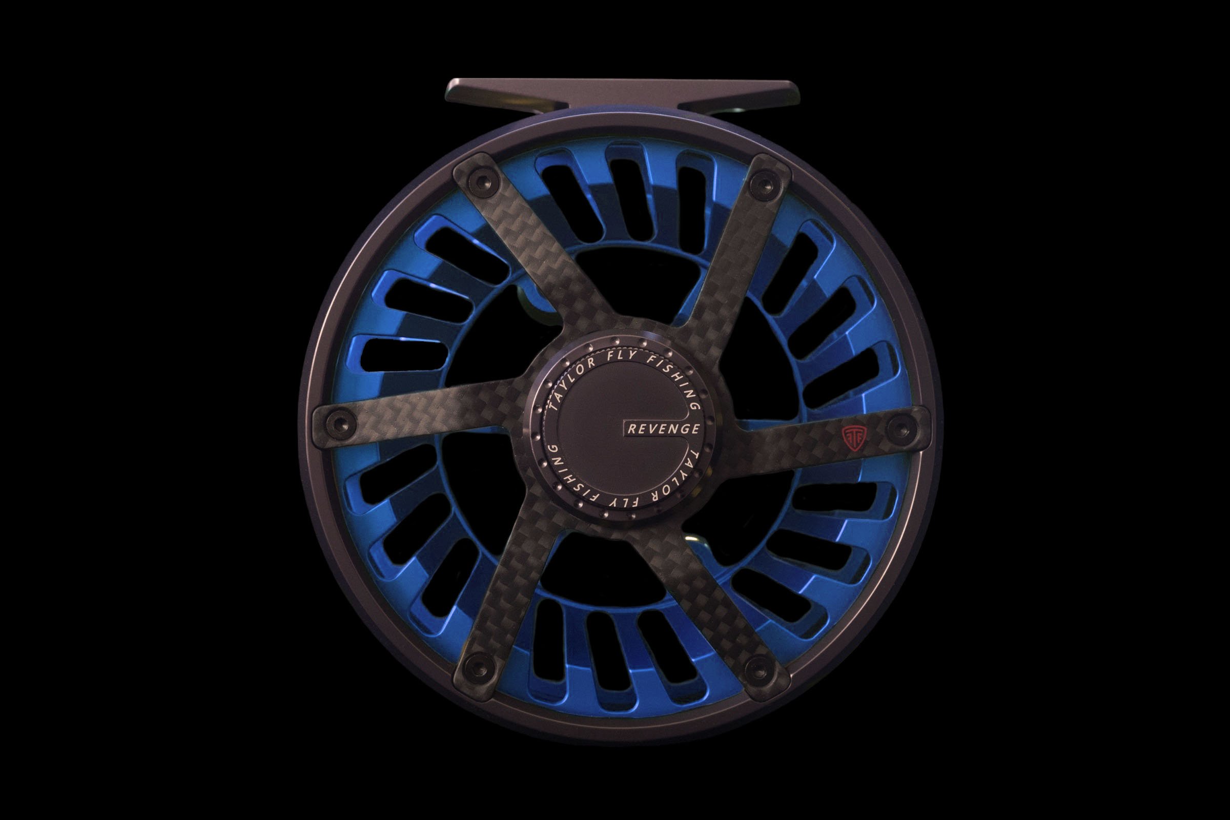 Taylor REvenge Fly fishing reel blue