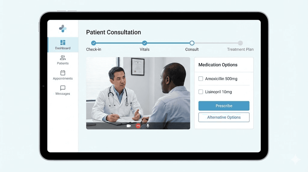 Elevate Health telehealth platform overview showing GLP-1 medication consultation process