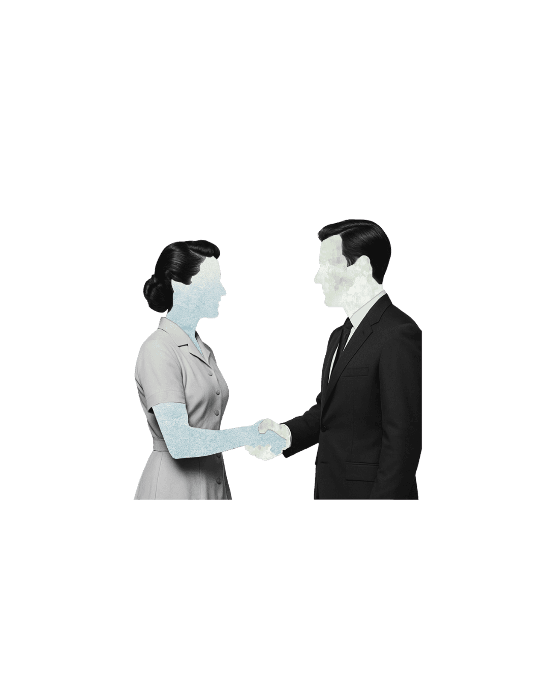 due persone che si stringono le mani