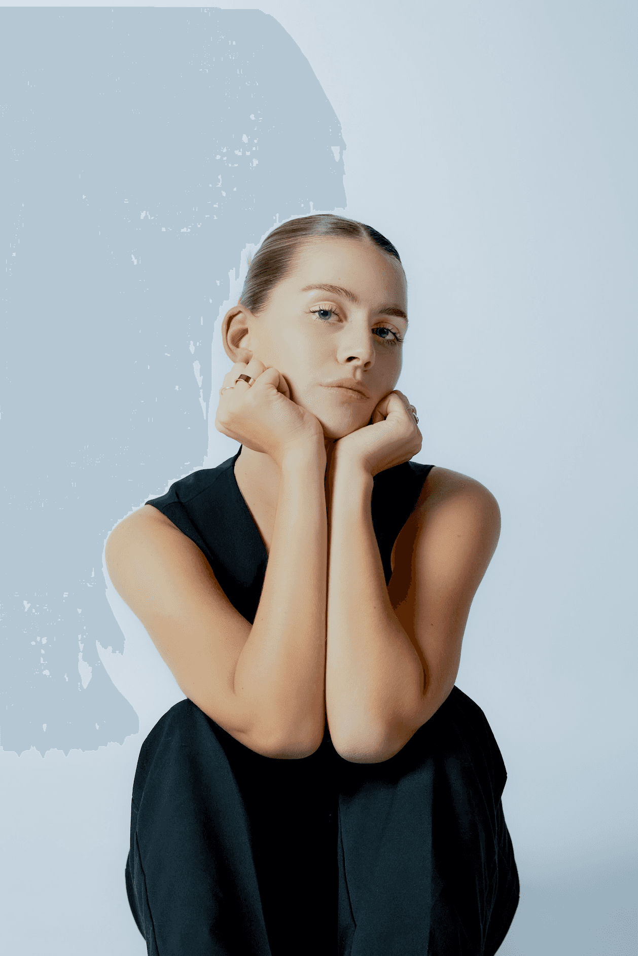 Editorial portrait with motion