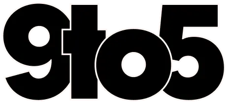 Bold “9 to 5” typographic composition in heavy black letterforms, compact and impactful.