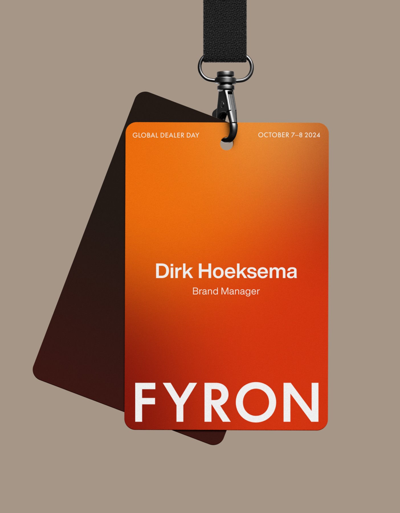 name tag mockup fyron by analogue agancy