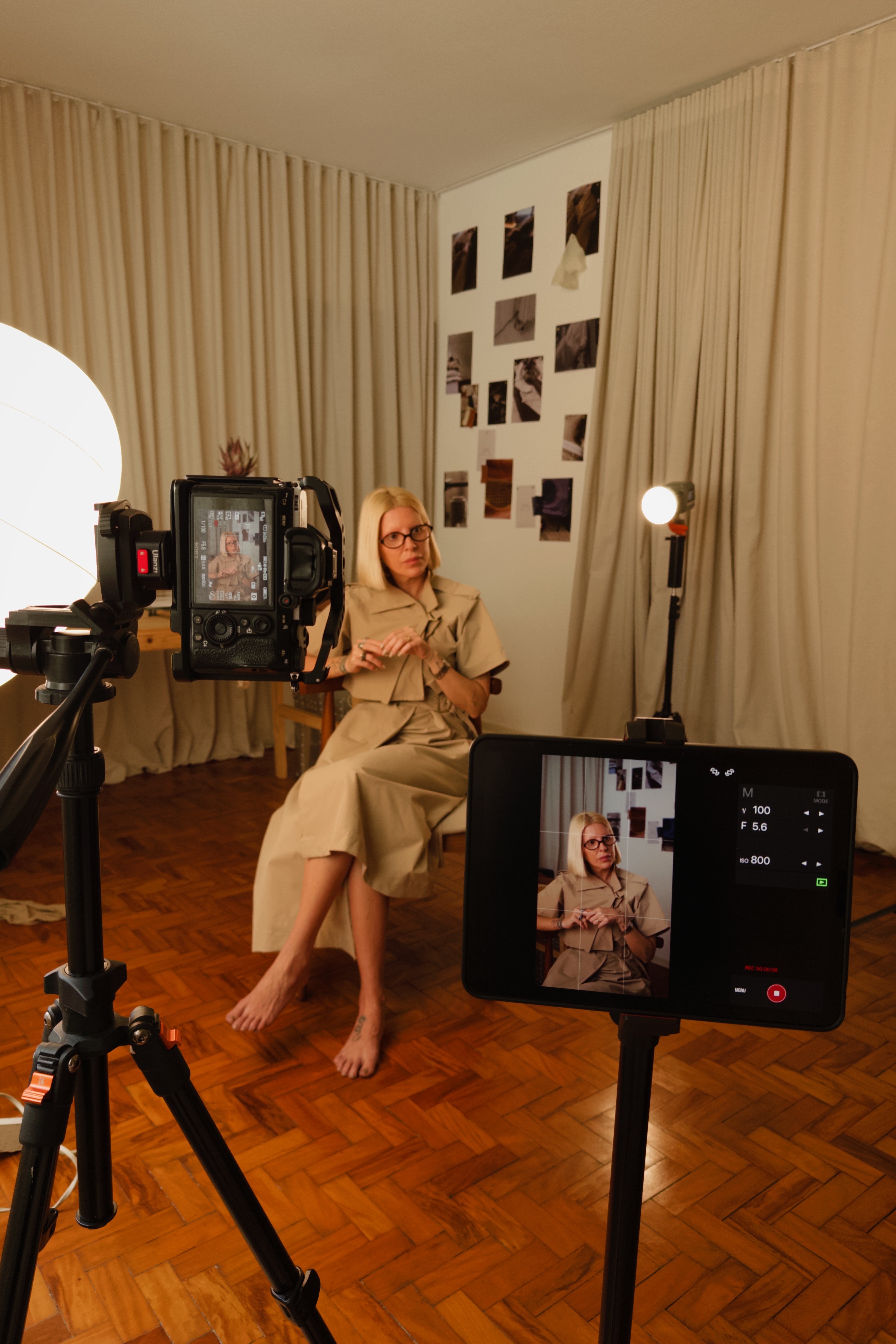 Close-up of a tree stump showing growth rings and a textured brown wood surface.