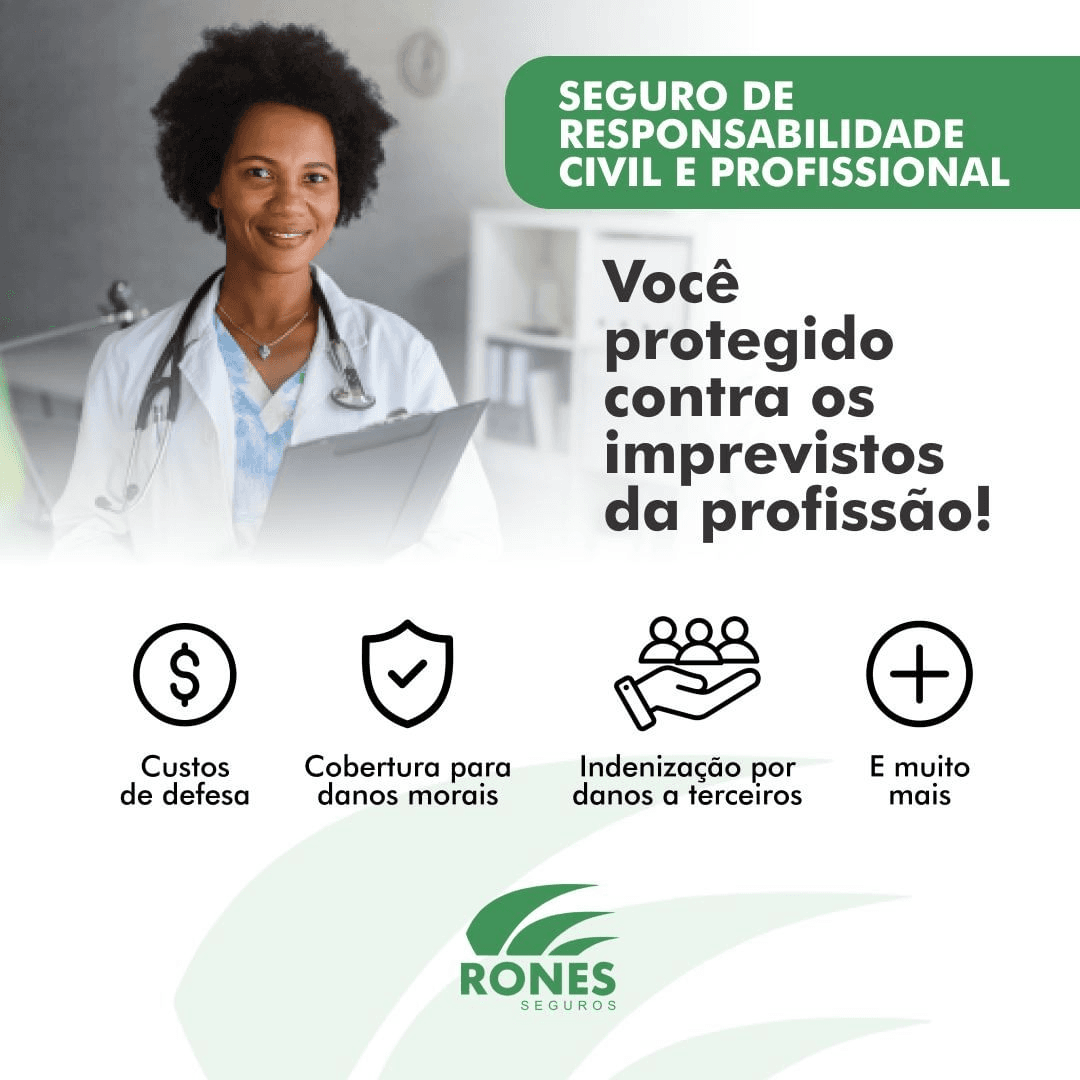 Seguro de Responsabilidade Civil Profissional com a Rones Corretora de Seguros. Proteja-se contra riscos e imprevistos no exercício da sua profissão. Cobertura personalizada para profissionais liberais e empresas.