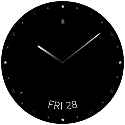 minimal watch face for Wear OS smartwatch