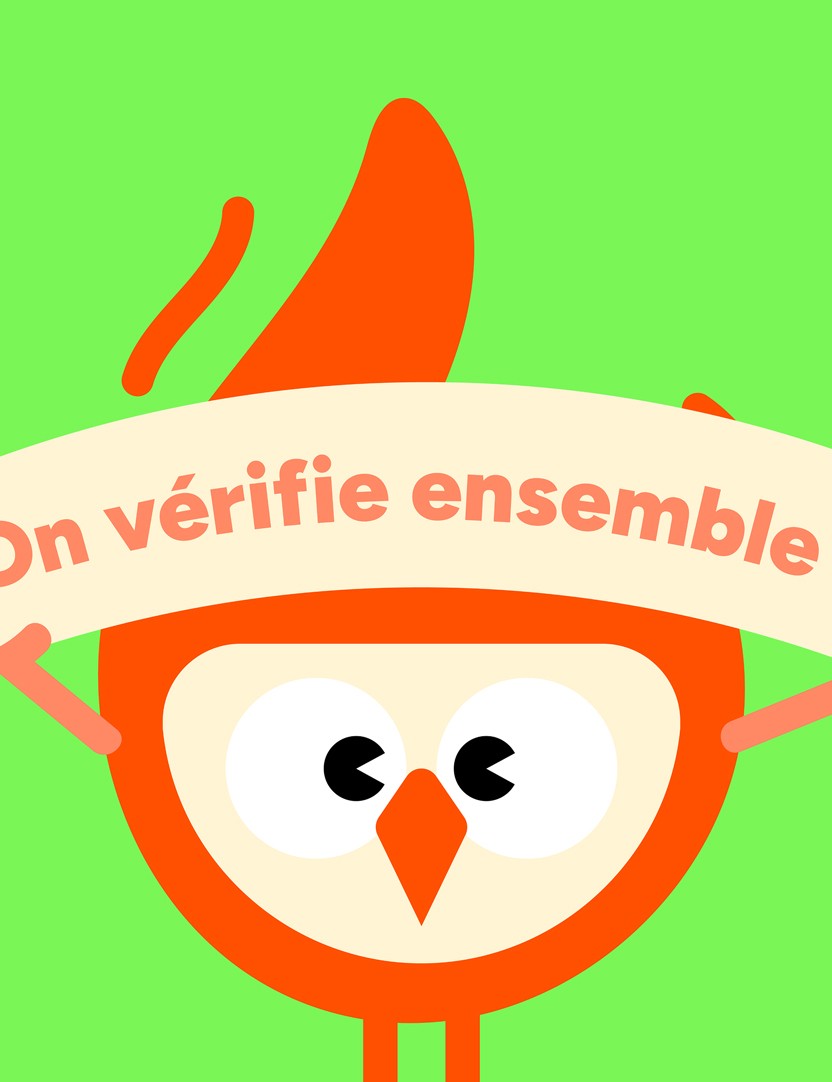 Mascotte On vérifie ensemble.