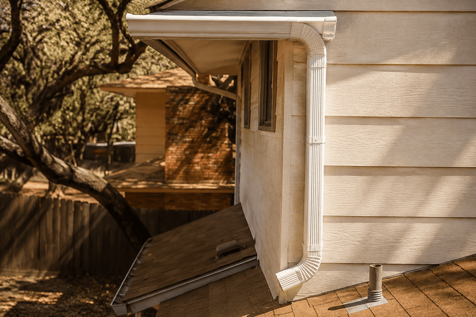 Roof Raptors professionall installs gutters.
