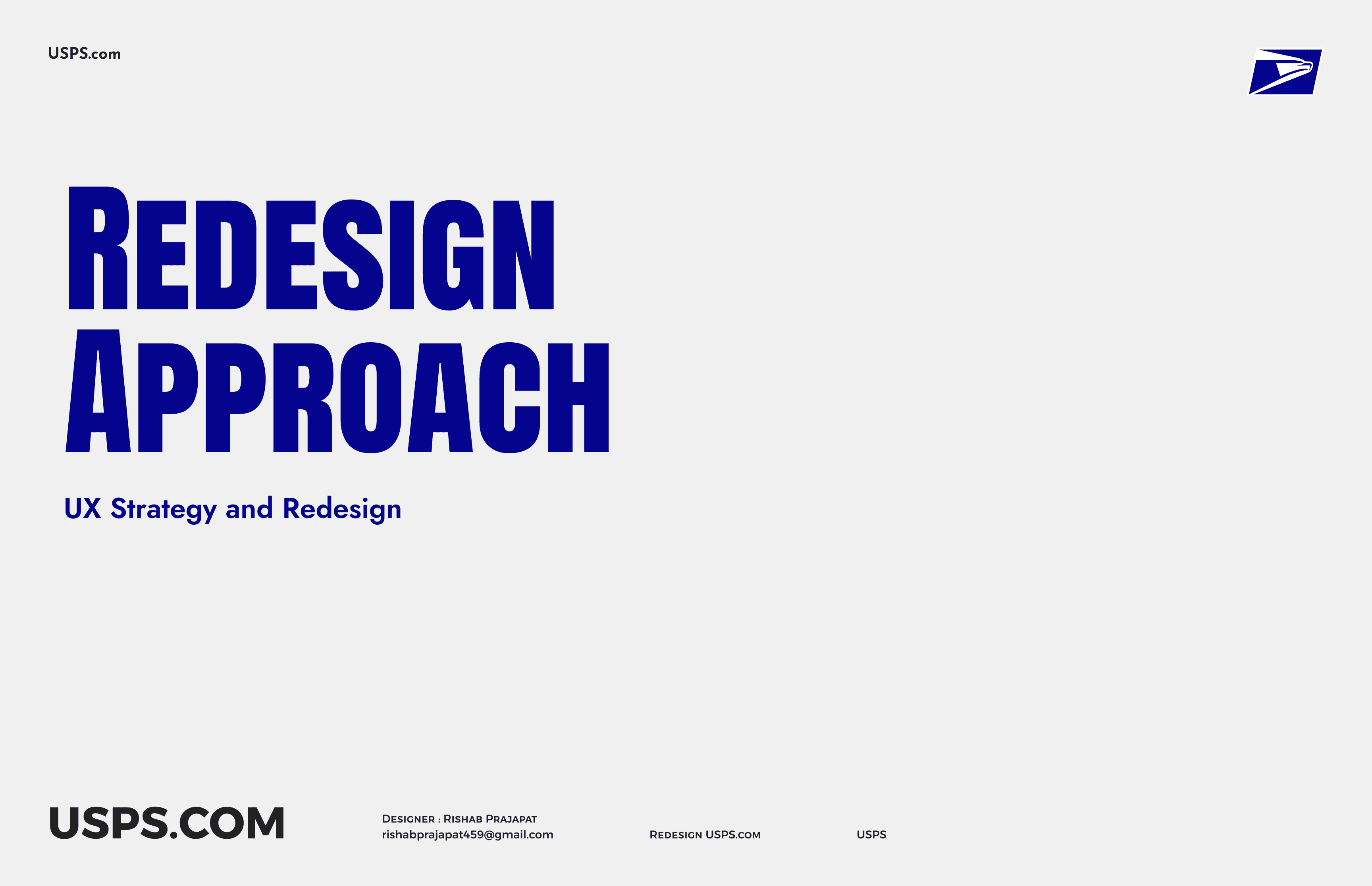Redesign approach