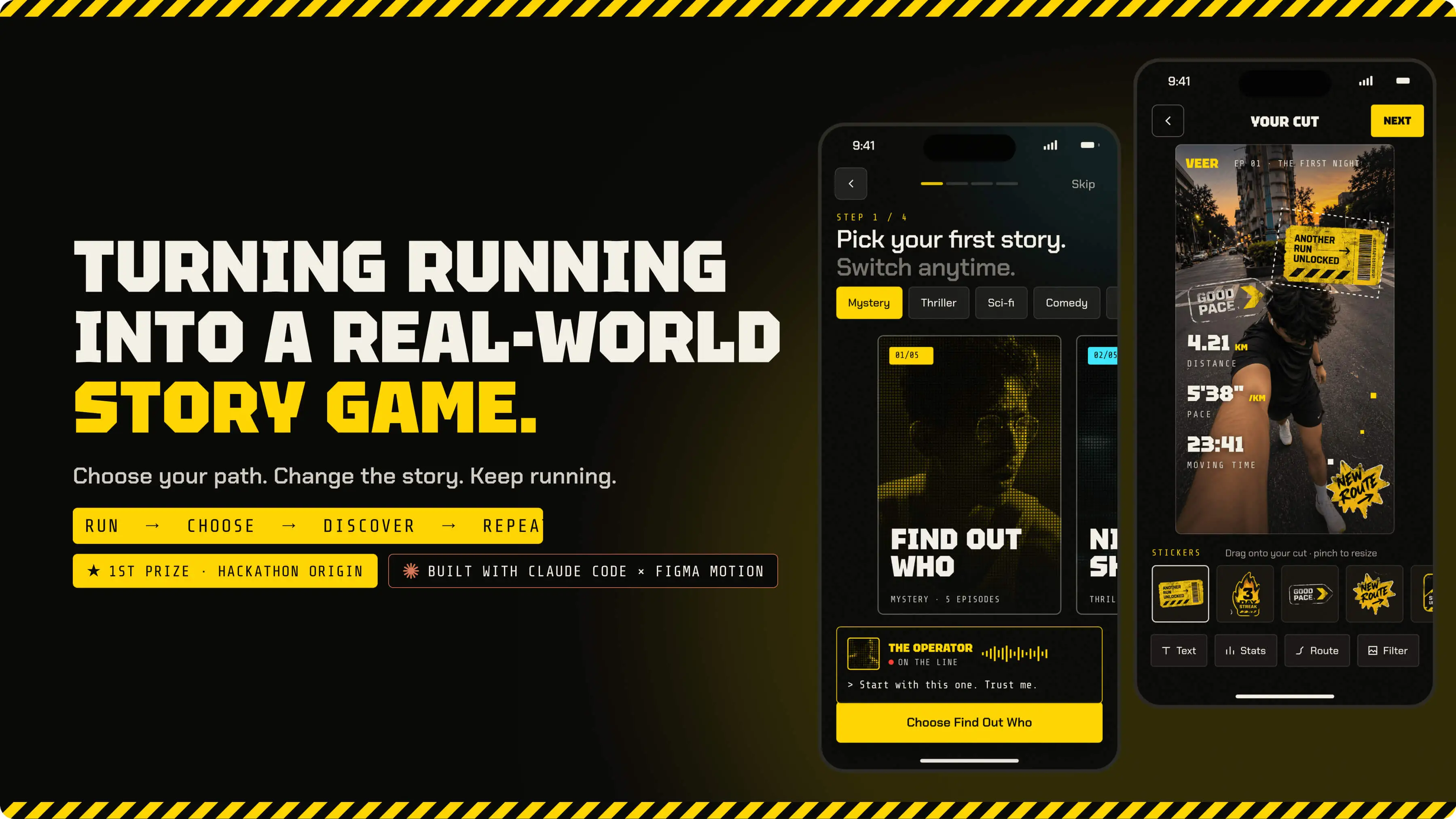 Turning running into a real-world story game.