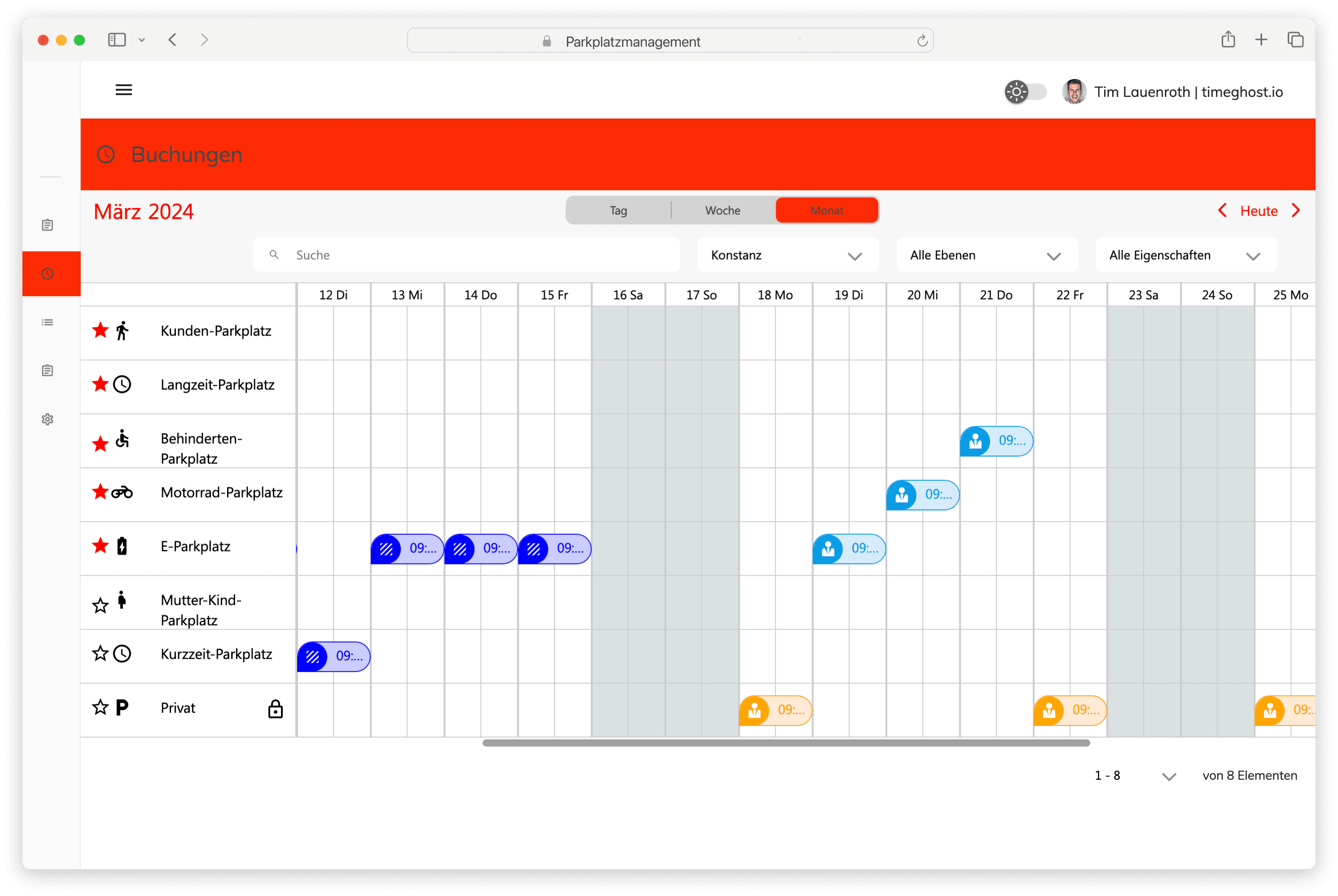 Parkplatzmanagement timeghost SharePoint Frameworkanagement timeghost SharePoint Framework