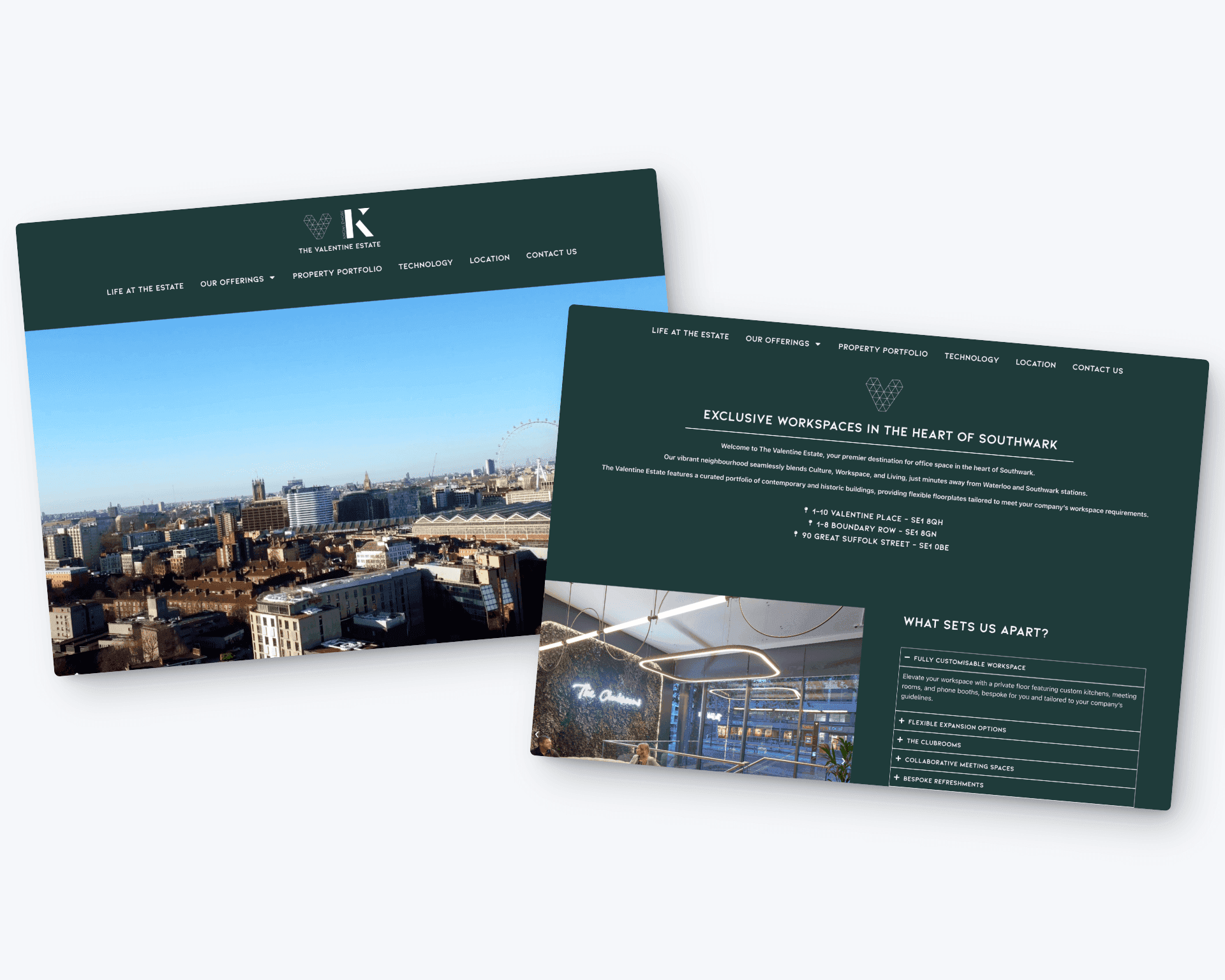 ai tech Website design