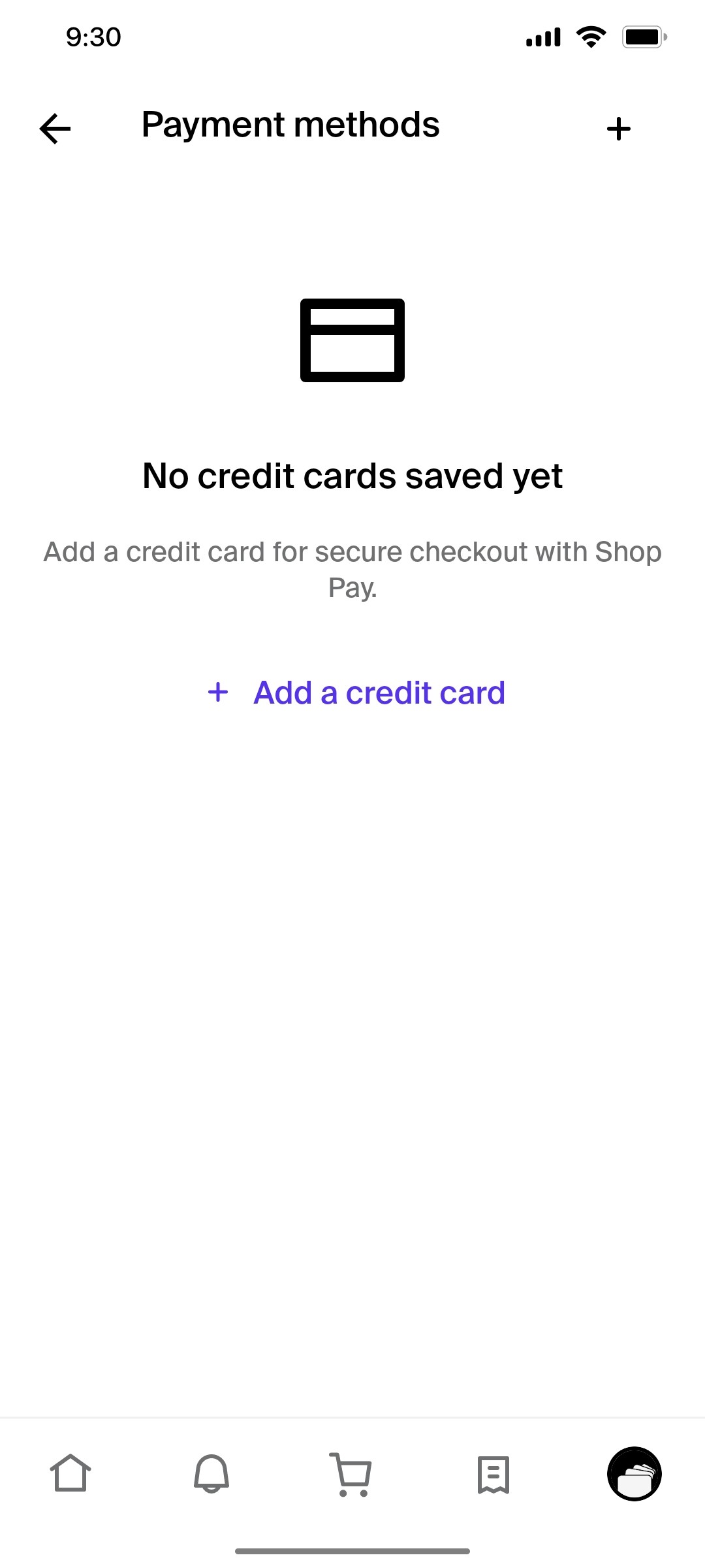 Shop App Payment Screen