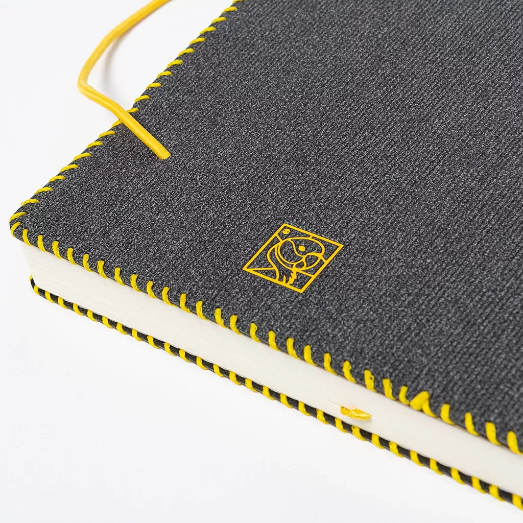 Promotional soft cover journal with elastic band corporate gifting