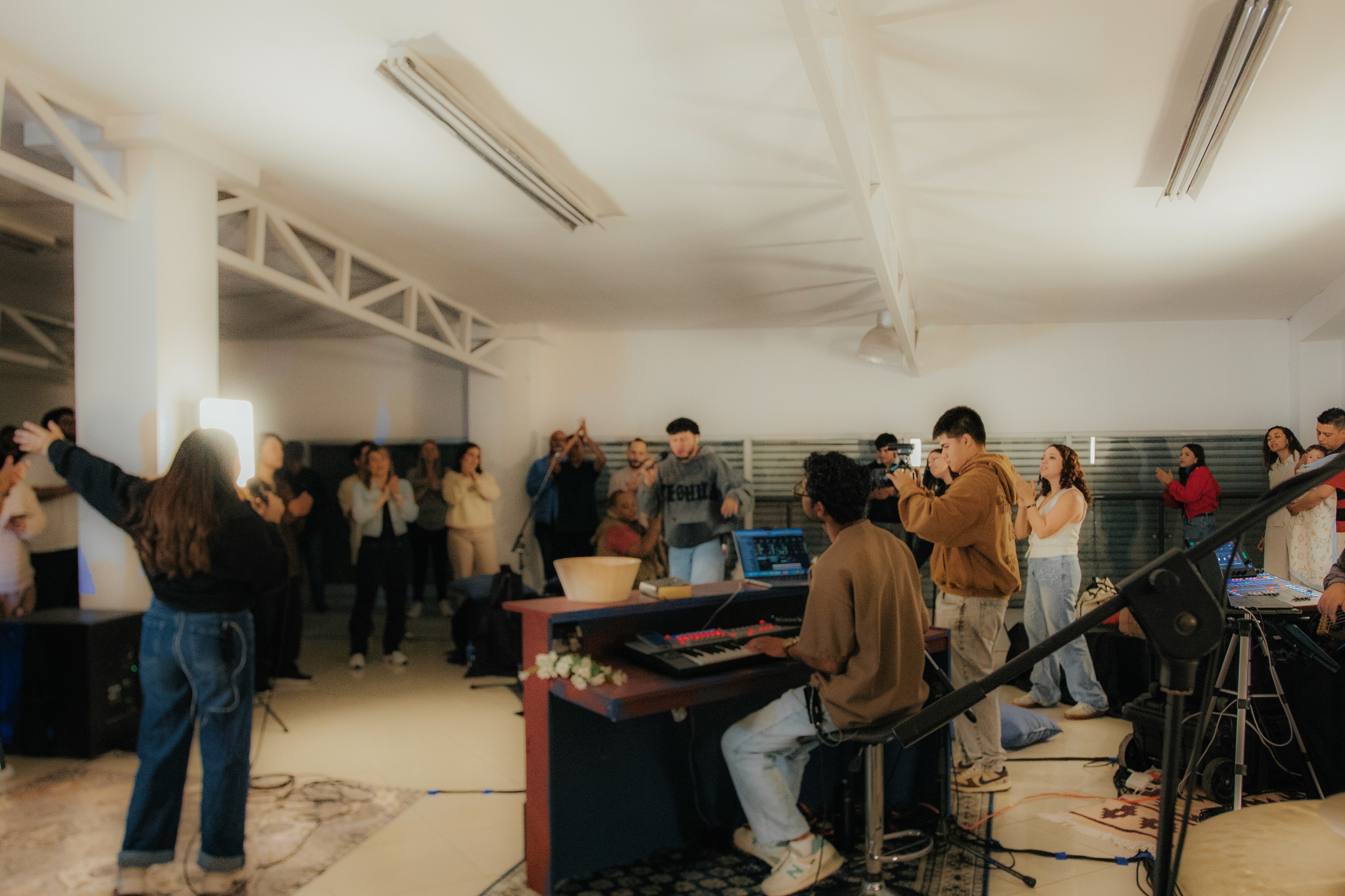 Image of a person in a landscape