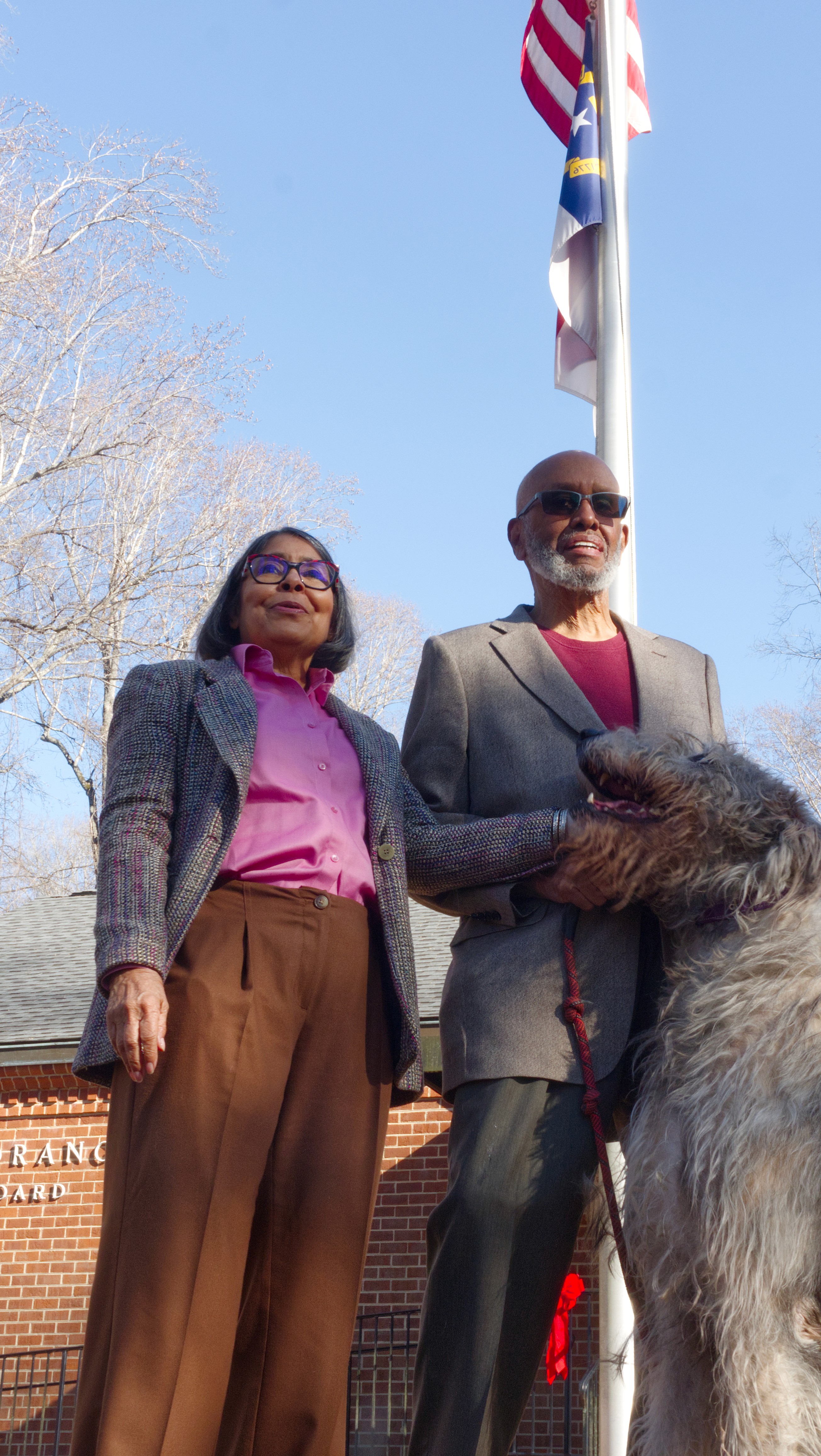 Image of Saru, Michael, and dog