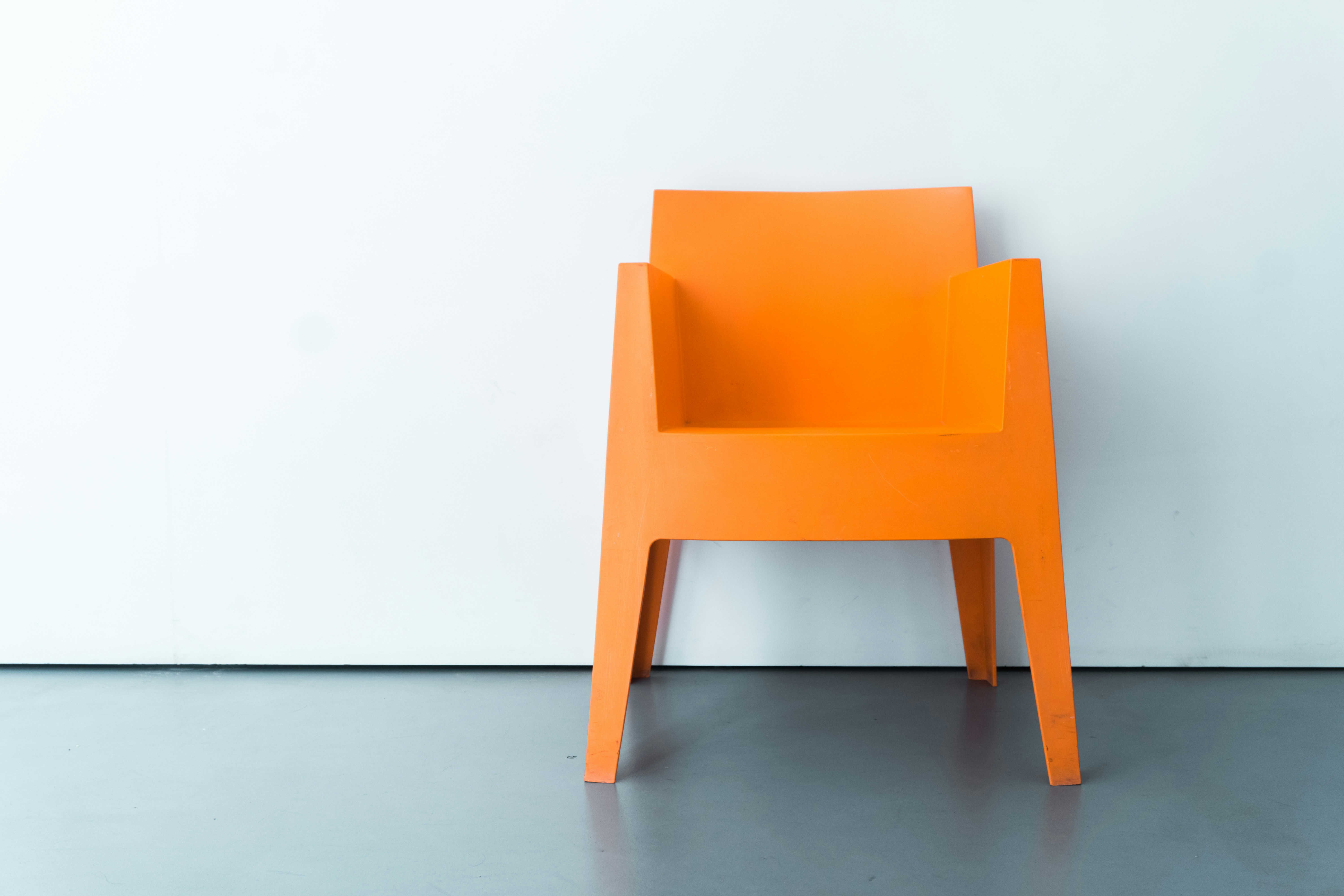 orange chair
