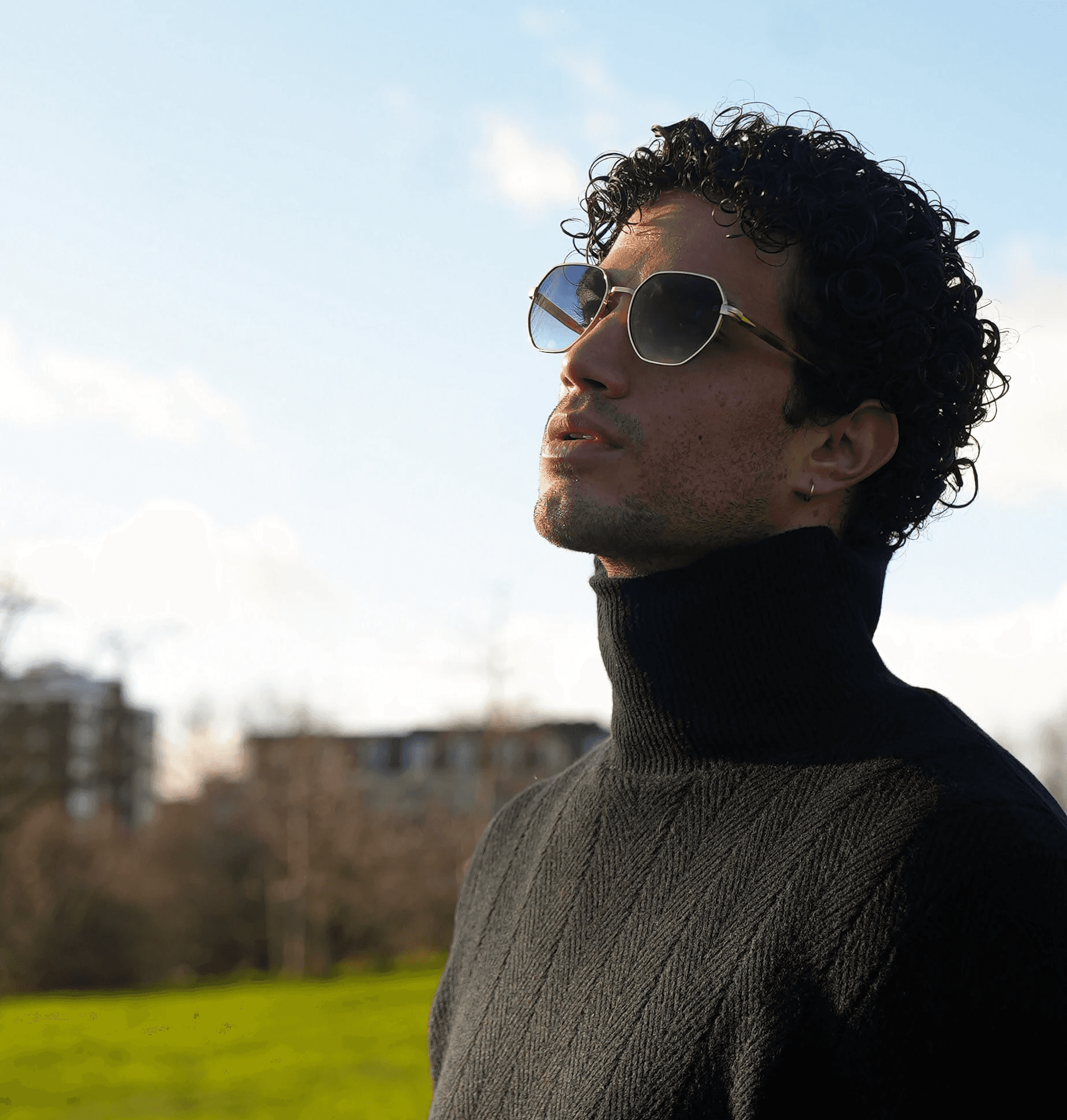 Extreme close-up of Shiba Inu dog's eye