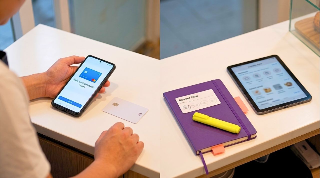 Fave vs nashi comparison showing separate card payment and loyalty tools for a Singapore merchant