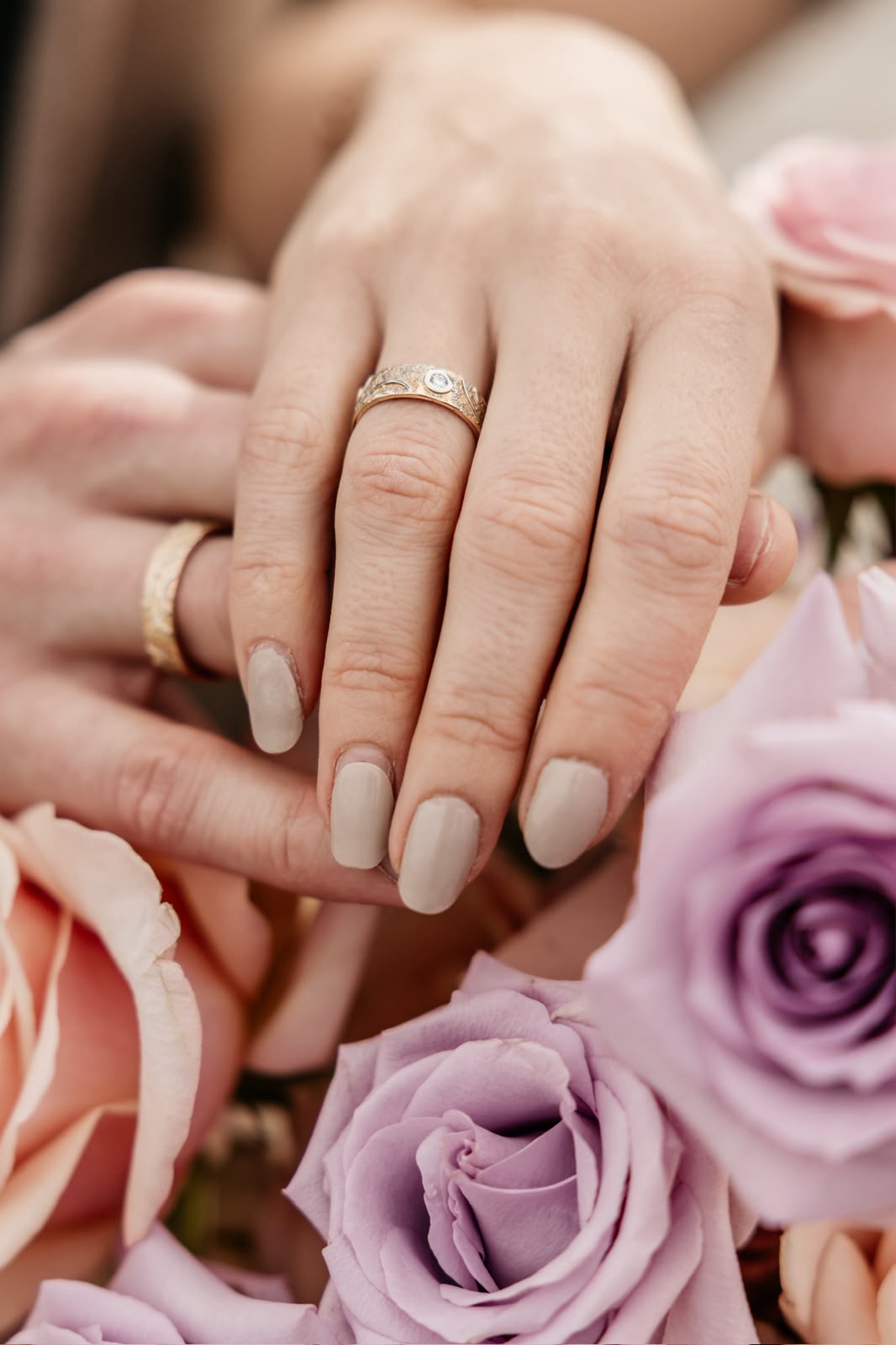 Braut mit Blumen