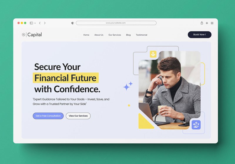 Capital GHL Website Template for Financial Advisors