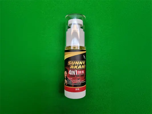a bottle of sunny akani cue oil