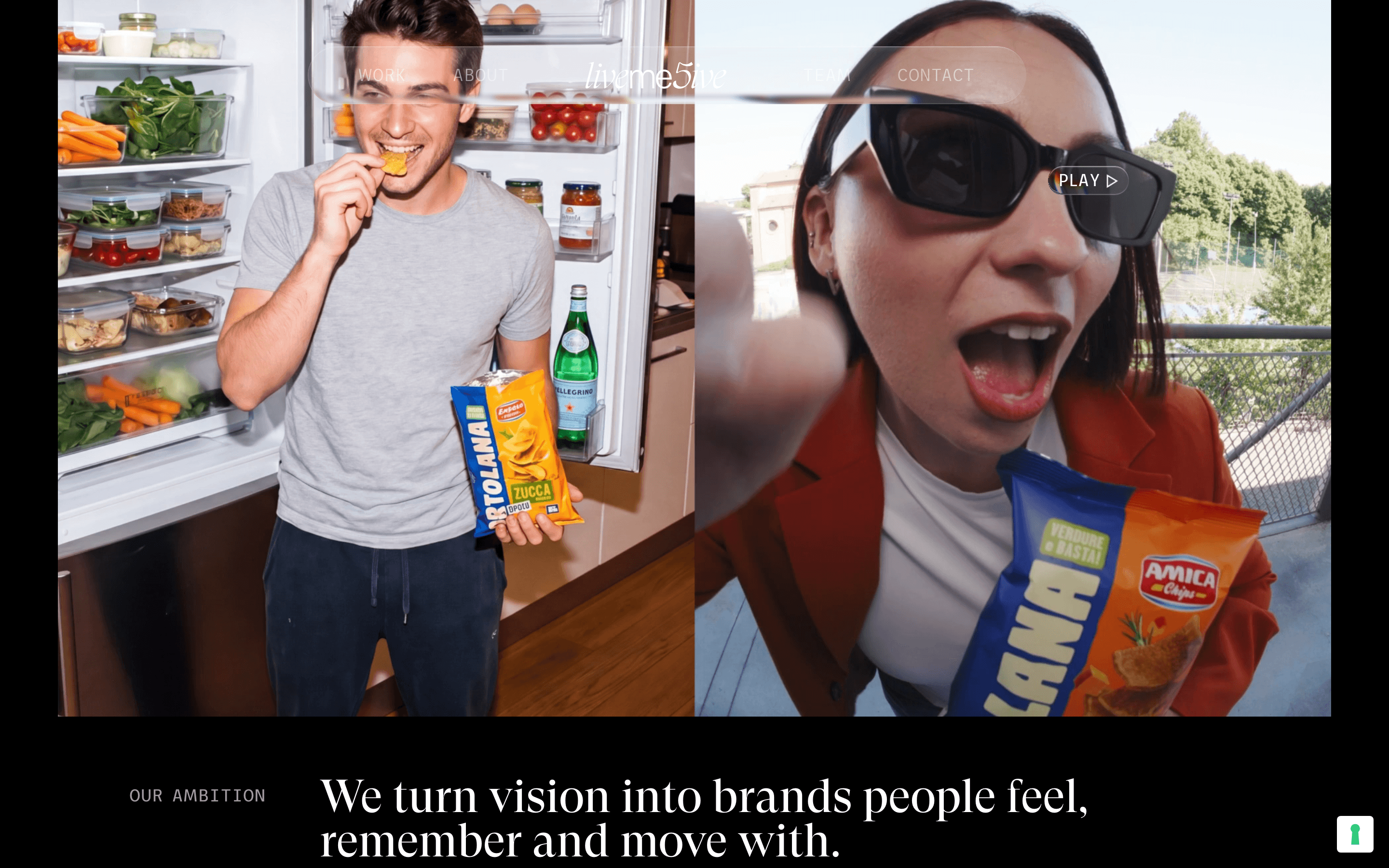 LiveMe5ive marketing agency website screenshot