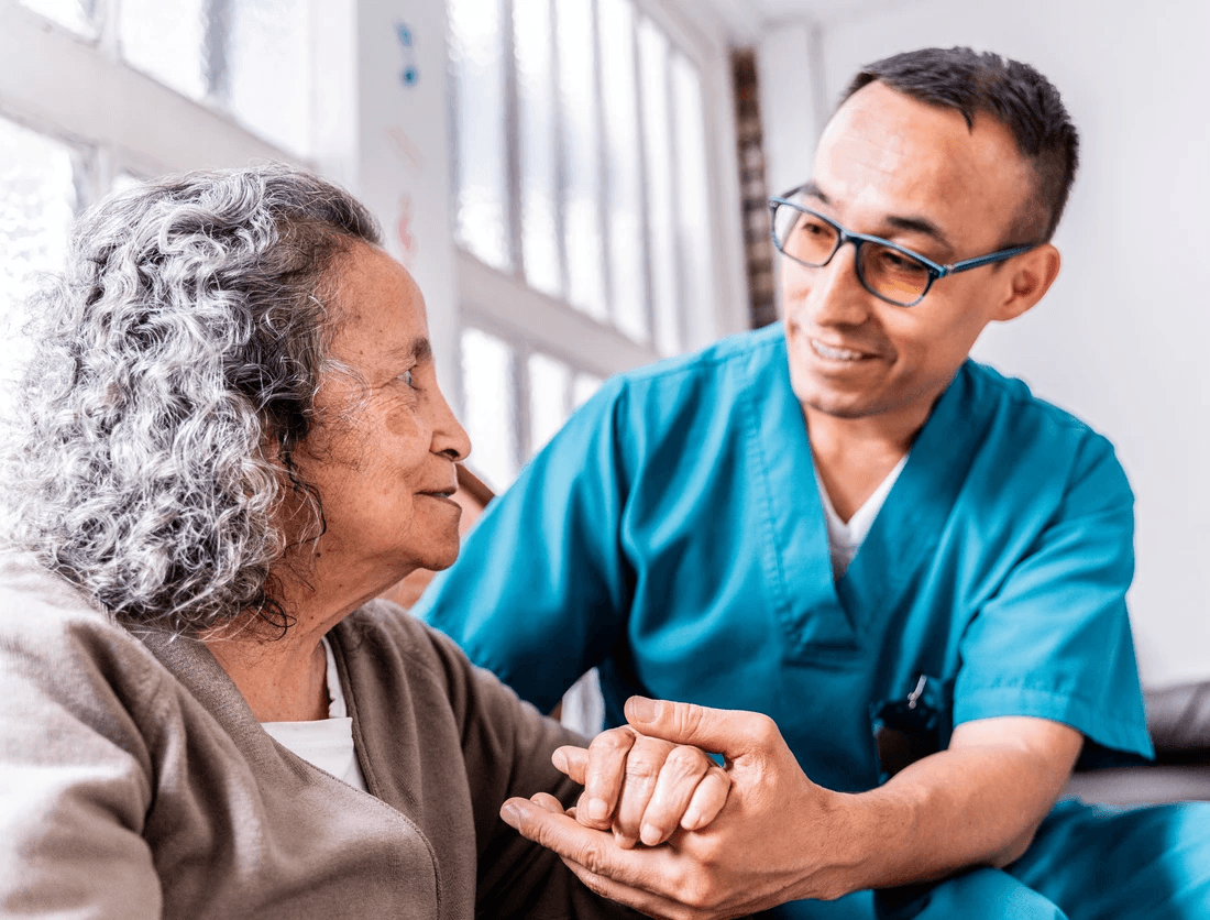 Patient and compassionate hospice nurse