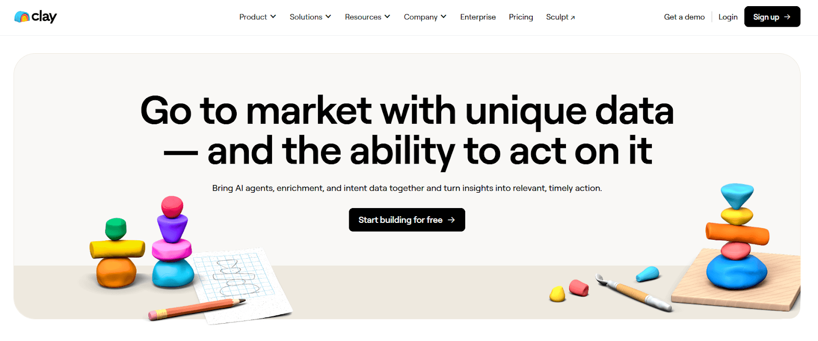 Clay homepage