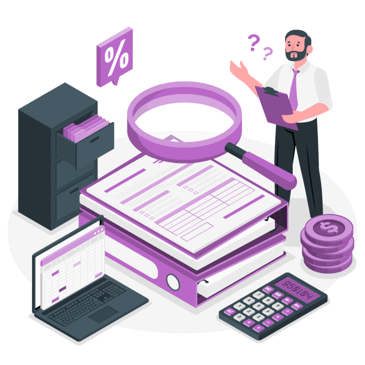 Illustration of audit, risk review, and cybersecurity governance