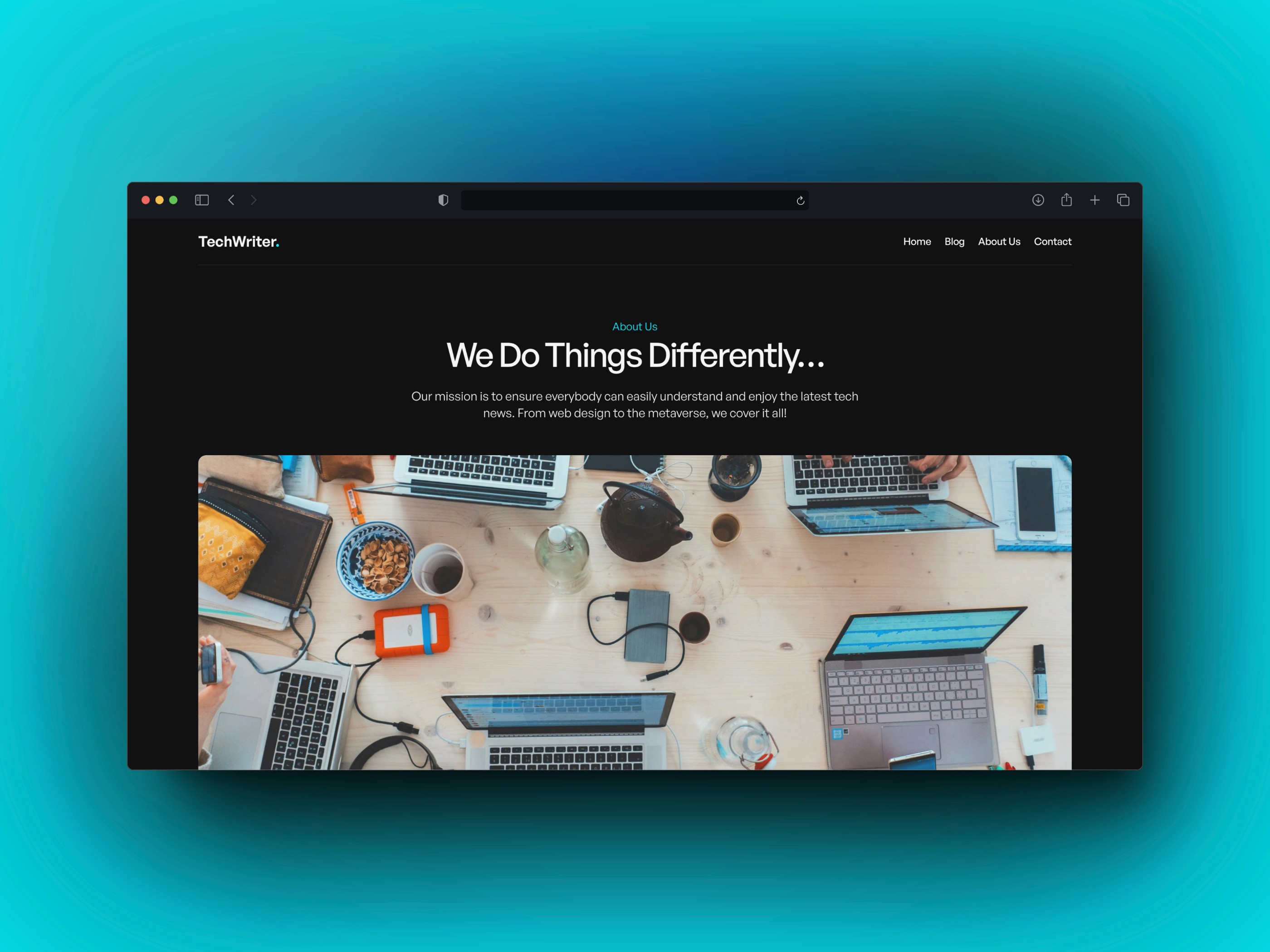 TechWriter — 博客媒体网站设计灵感