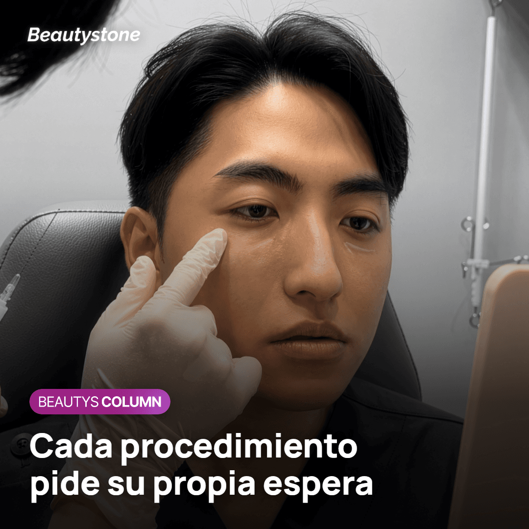 Tabla de espera orientativa para teñirse el cabello según el procedimiento facial