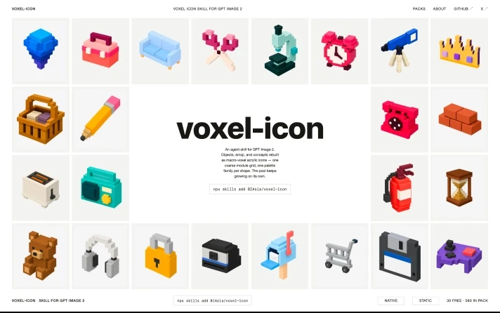 Voxel Icon