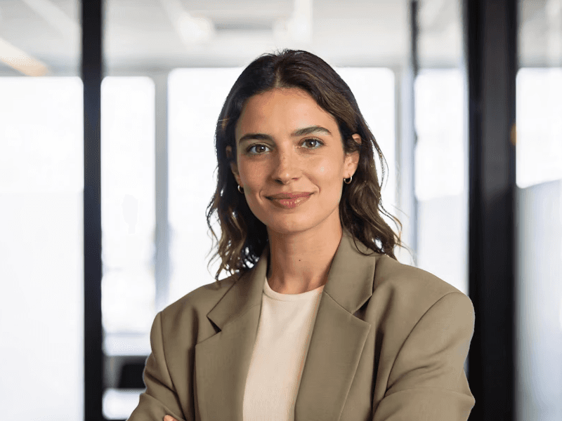 Confident Woman in Modern Office