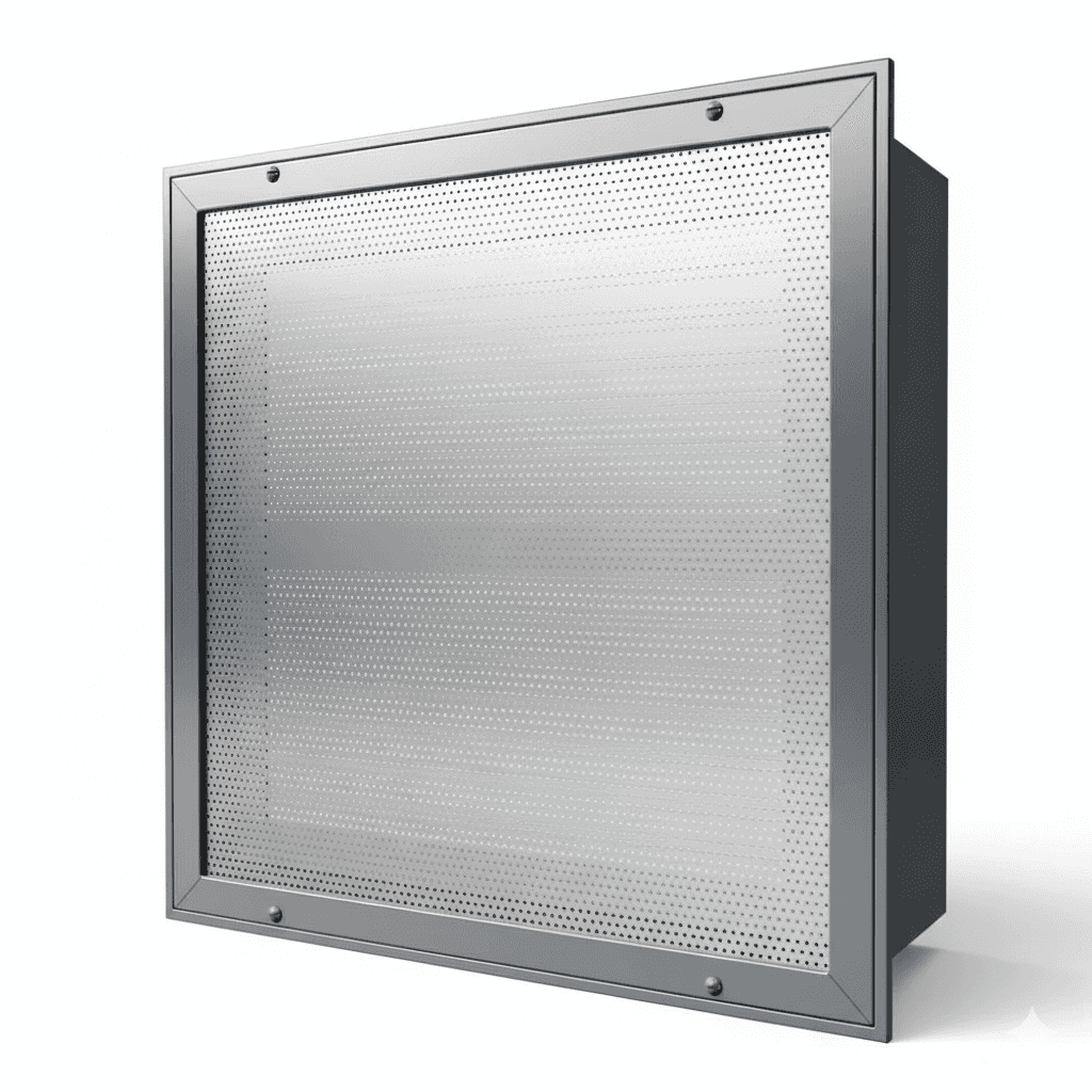 High-performance Laminar HEPA filter used for cleanrooms and controlled environments.