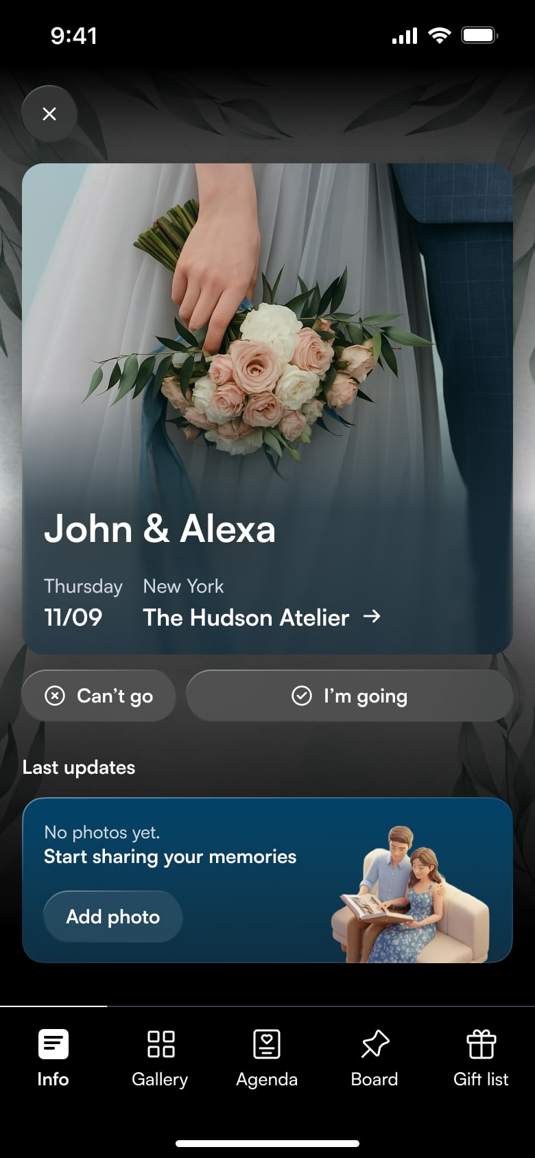 dettaglio evento dell'app di togevent