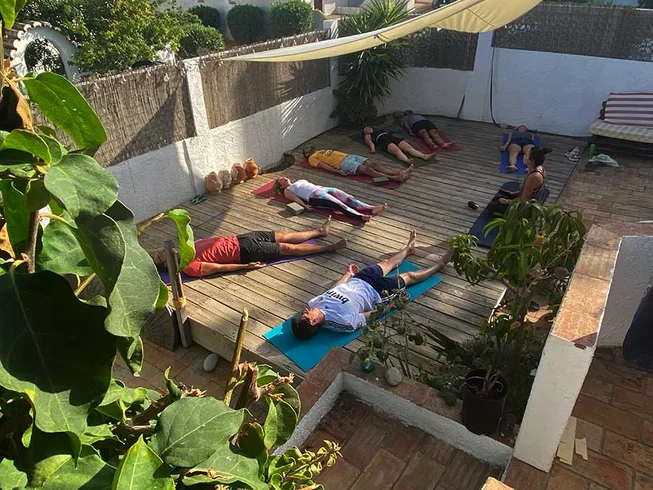 Friendly surf and yoga retreat near Lagos combining daily lessons with a relaxed coastal atmosphere.