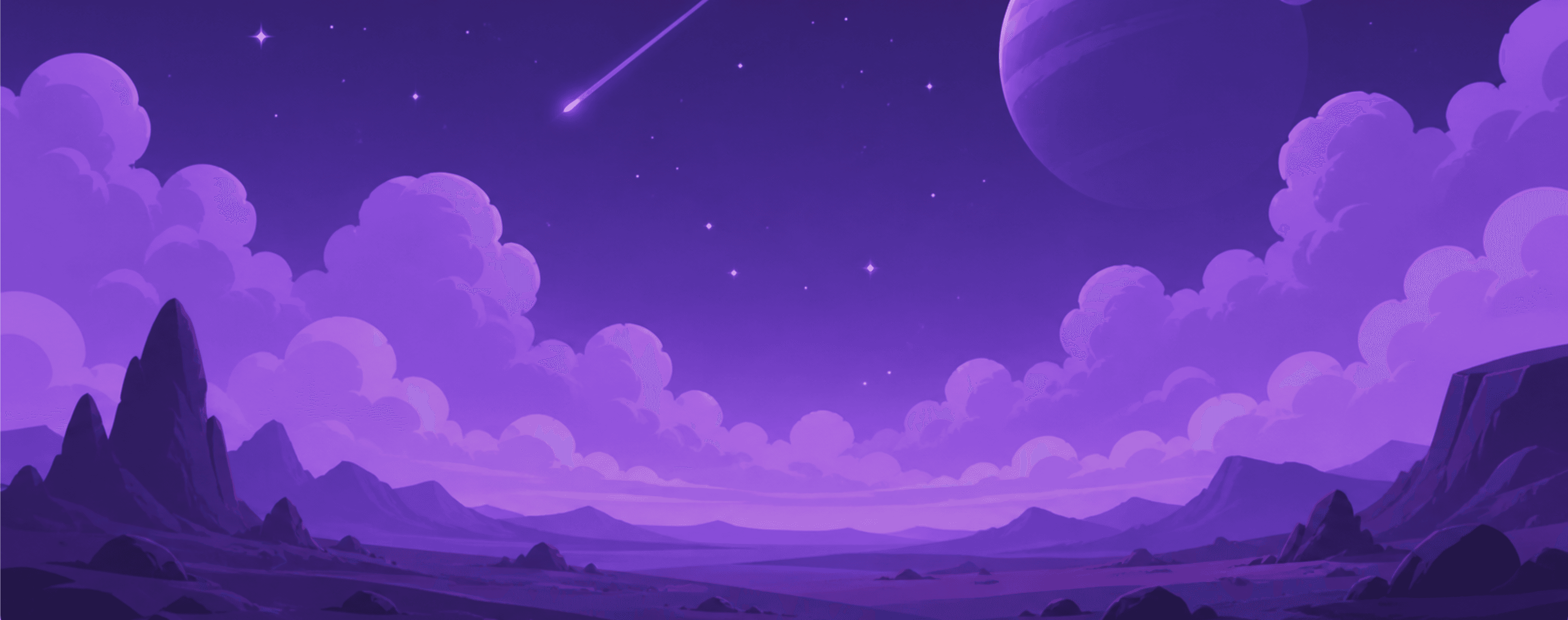 Purple Extraterrestrial Background