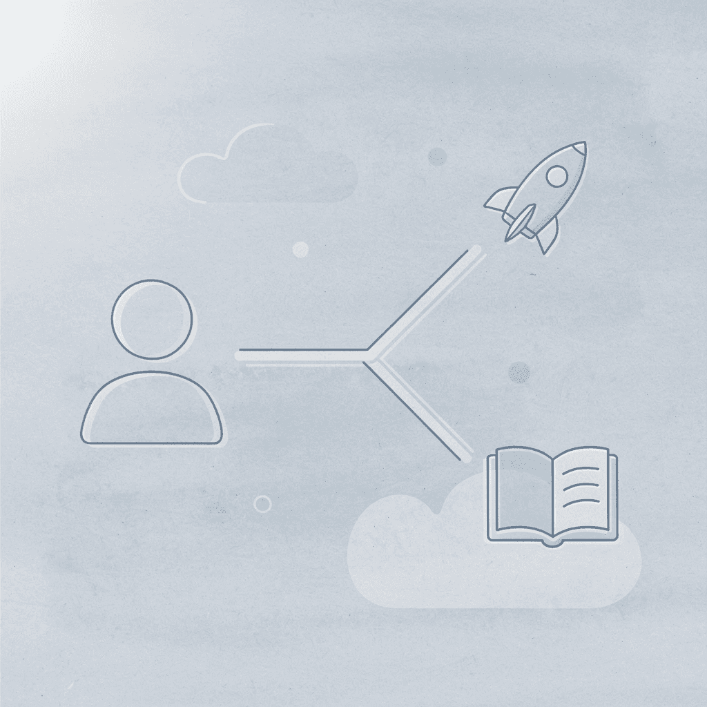 Icon splitting into three paths representing the three COBOL migration approaches