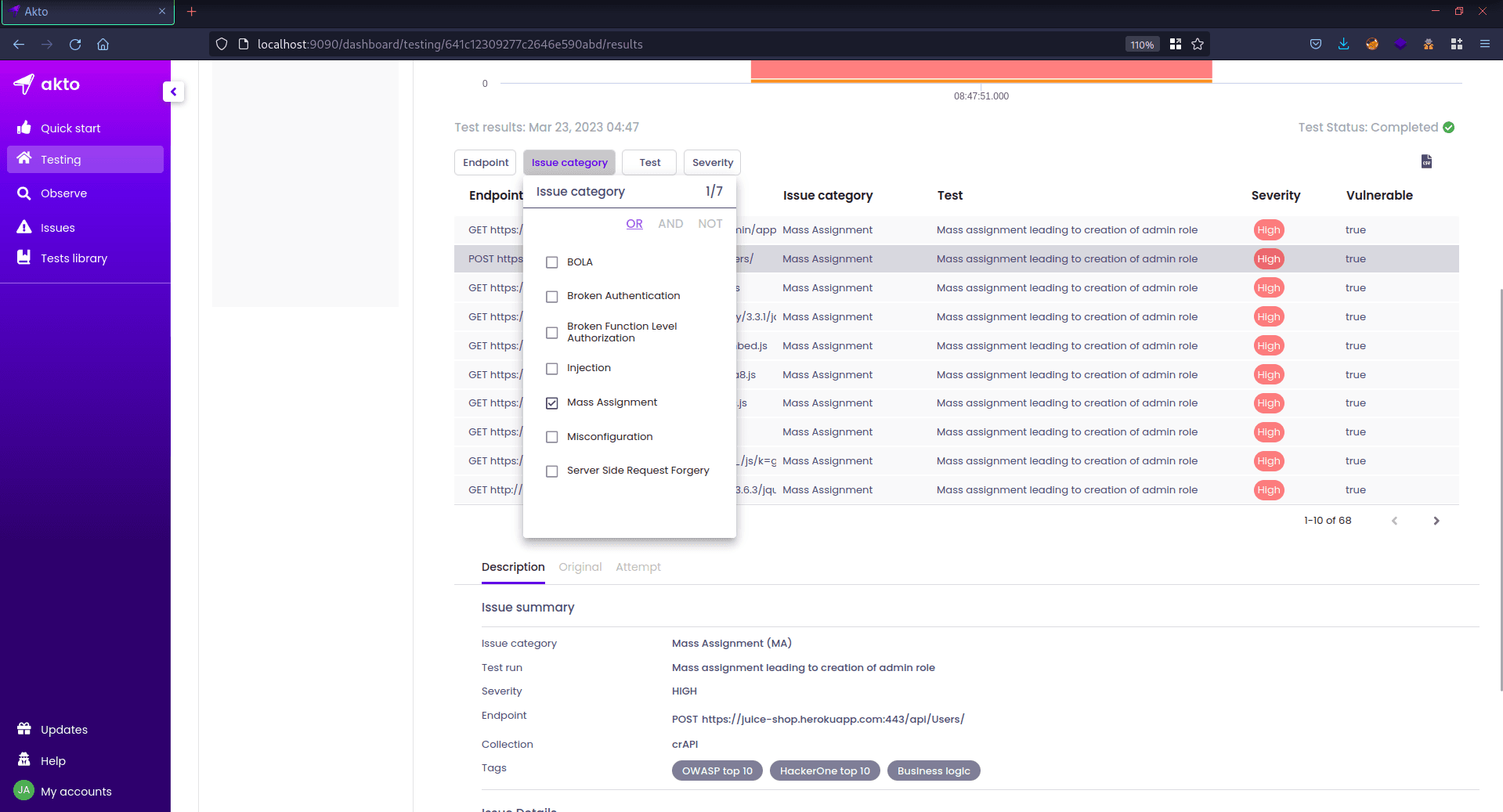 security vulnerability mass assignment